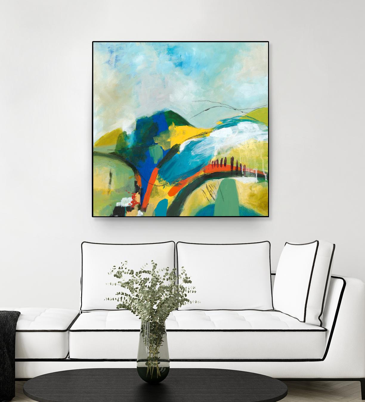 Alpine No. 1 by Jan Weiss on GIANT ART - multicolor landscapes; contemporary; abstracts