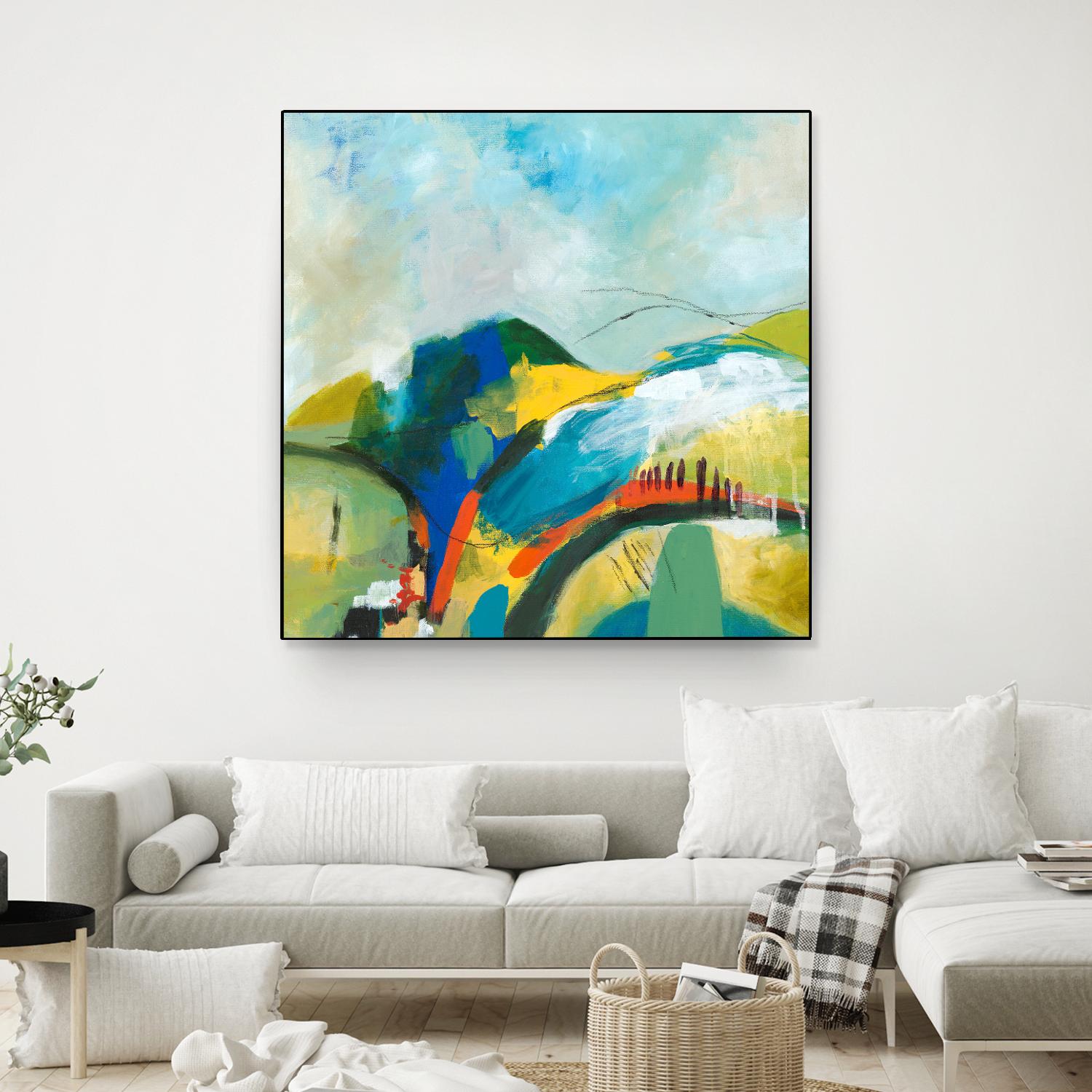 Alpine No. 1 by Jan Weiss on GIANT ART - multicolor landscapes; contemporary; abstracts