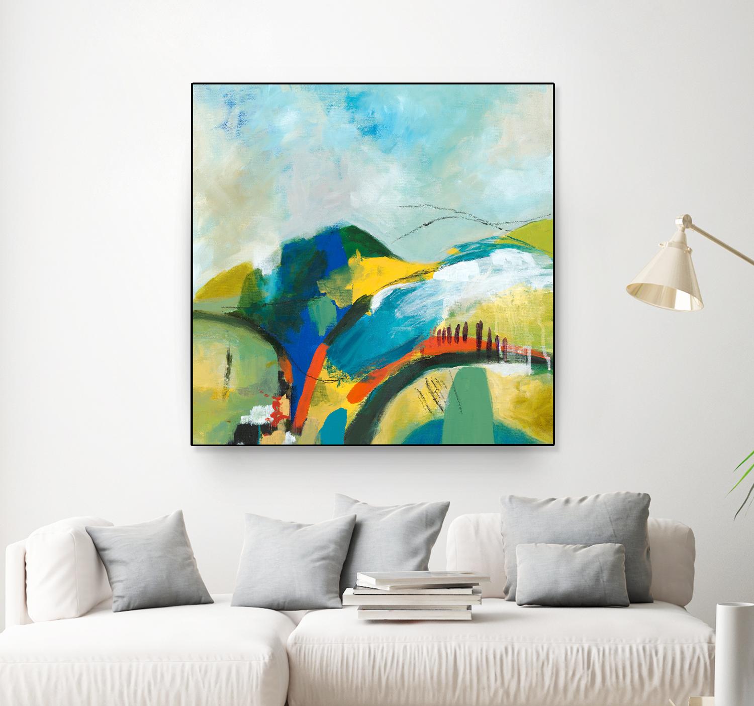 Alpine No. 1 by Jan Weiss on GIANT ART - multicolor landscapes; contemporary; abstracts
