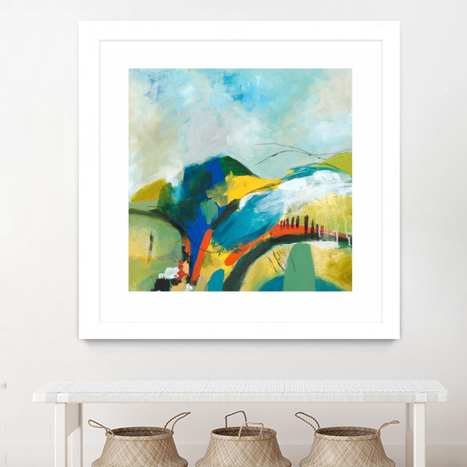 Alpine No. 1 by Jan Weiss on GIANT ART - multicolor landscapes; contemporary; abstracts