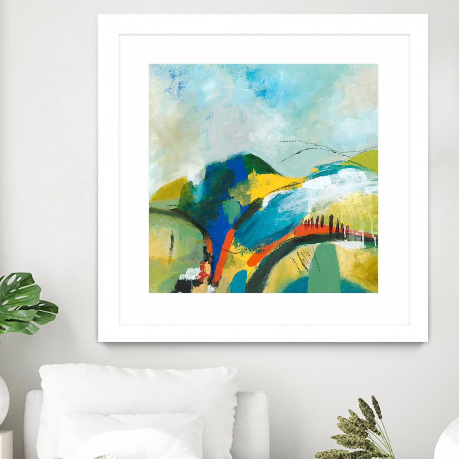 Alpine No. 1 by Jan Weiss on GIANT ART - multicolor landscapes; contemporary; abstracts