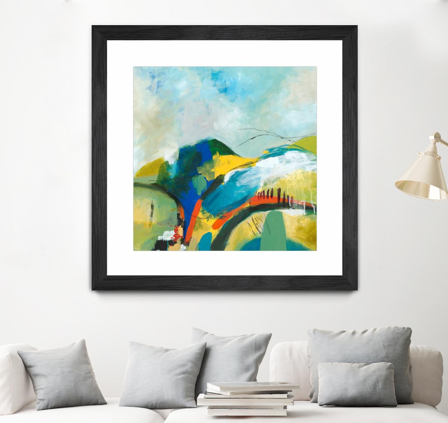 Alpine No. 1 by Jan Weiss on GIANT ART - multicolor landscapes; contemporary; abstracts