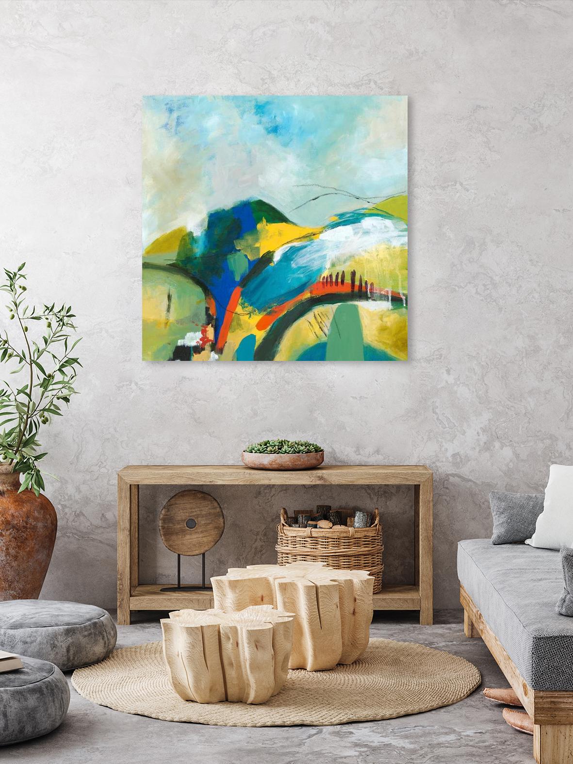 Alpine No. 1 by Jan Weiss on GIANT ART - multicolor landscapes; contemporary; abstracts