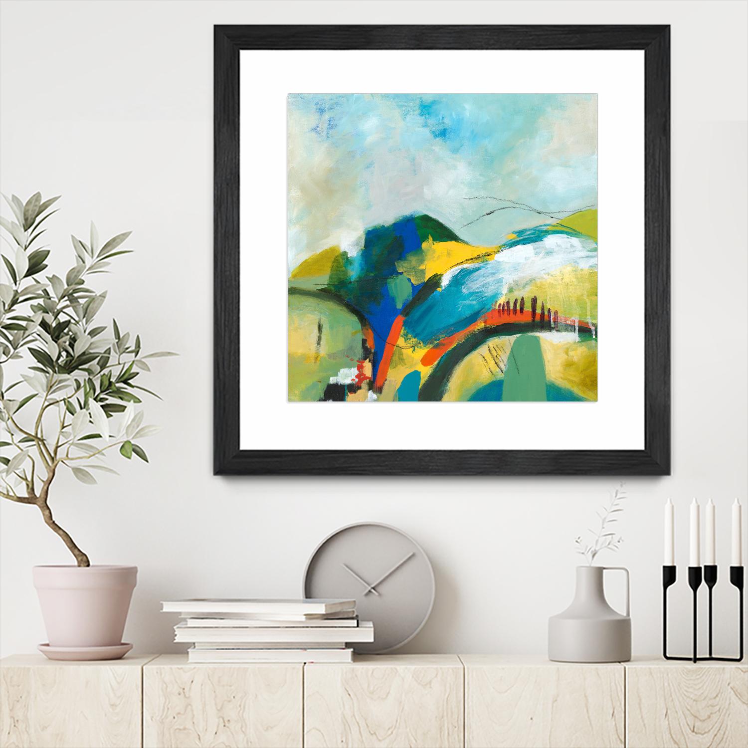 Alpine No. 1 by Jan Weiss on GIANT ART - multicolor landscapes; contemporary; abstracts