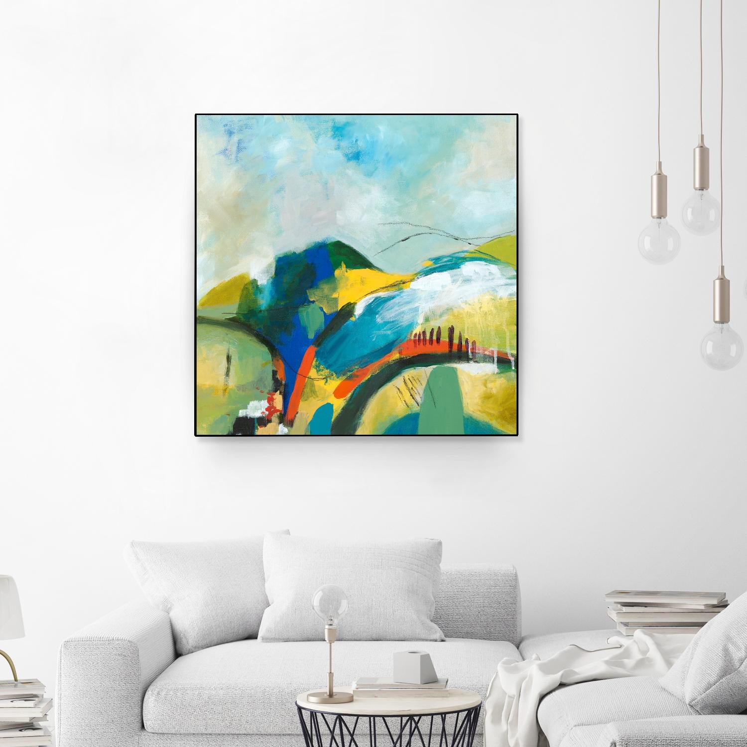 Alpine No. 1 by Jan Weiss on GIANT ART - multicolor landscapes; contemporary; abstracts