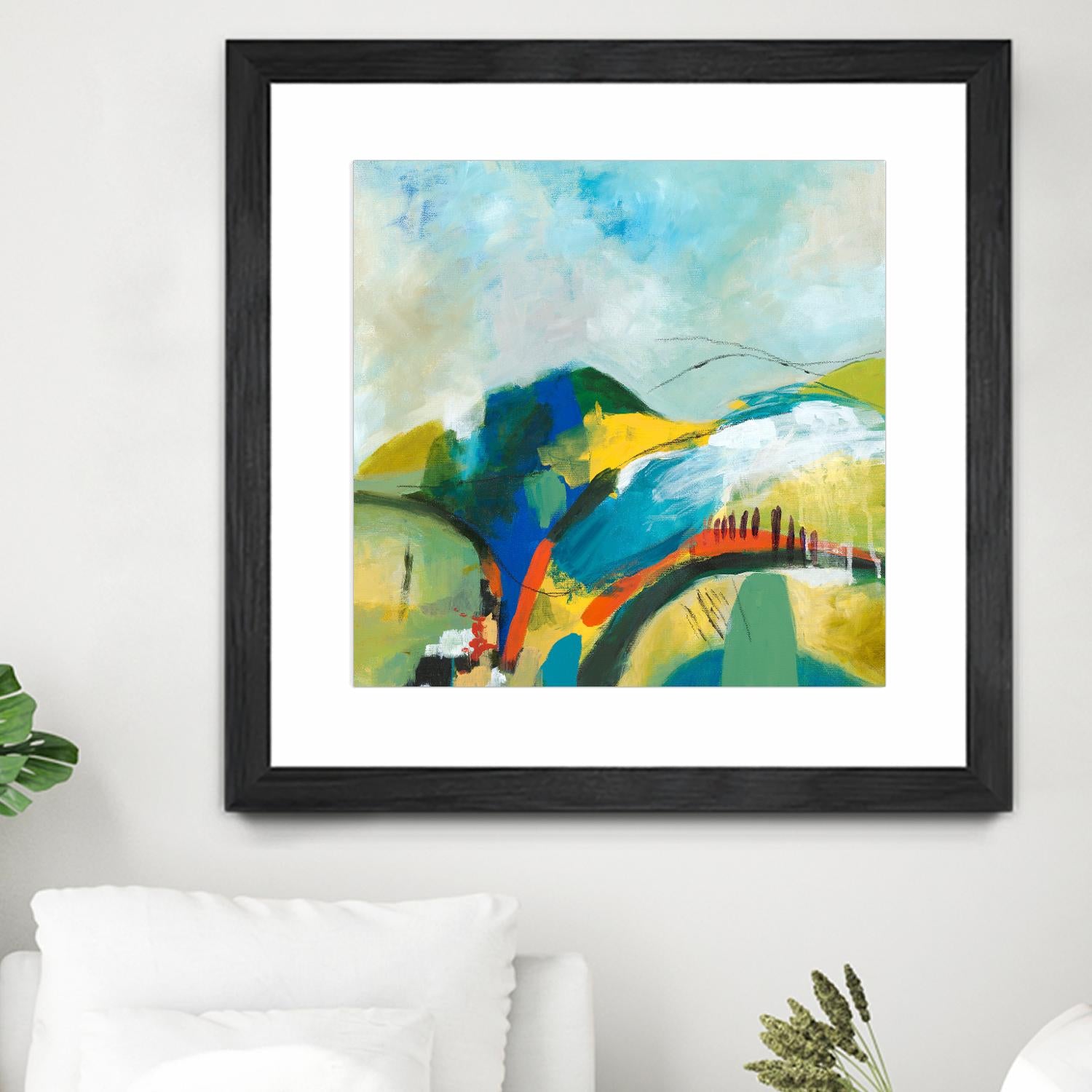 Alpine No. 1 by Jan Weiss on GIANT ART - multicolor landscapes; contemporary; abstracts