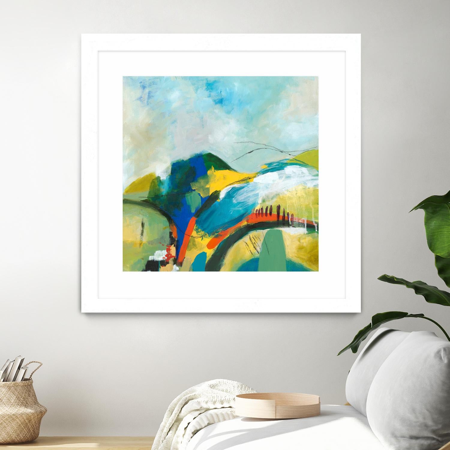 Alpine No. 1 by Jan Weiss on GIANT ART - multicolor landscapes; contemporary; abstracts