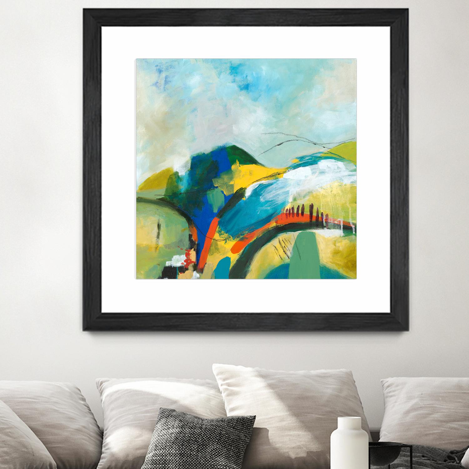 Alpine No. 1 by Jan Weiss on GIANT ART - multicolor landscapes; contemporary; abstracts