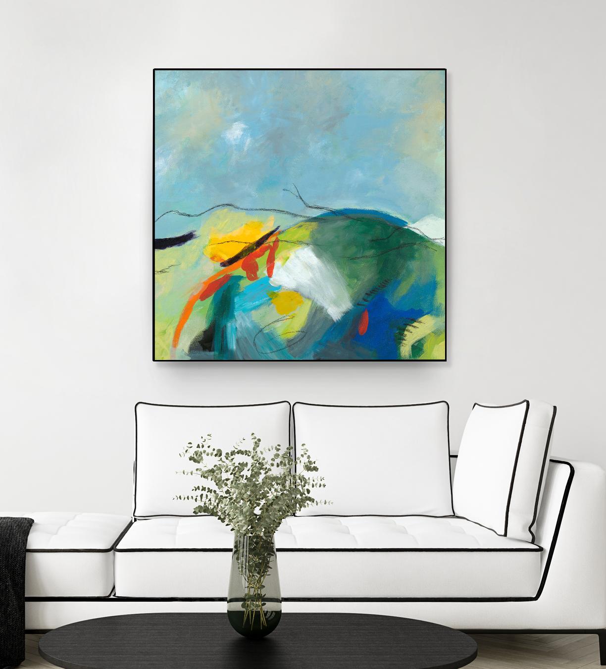 Alpine No. 2 by Jan Weiss on GIANT ART - multicolor landscapes; contemporary; abstracts