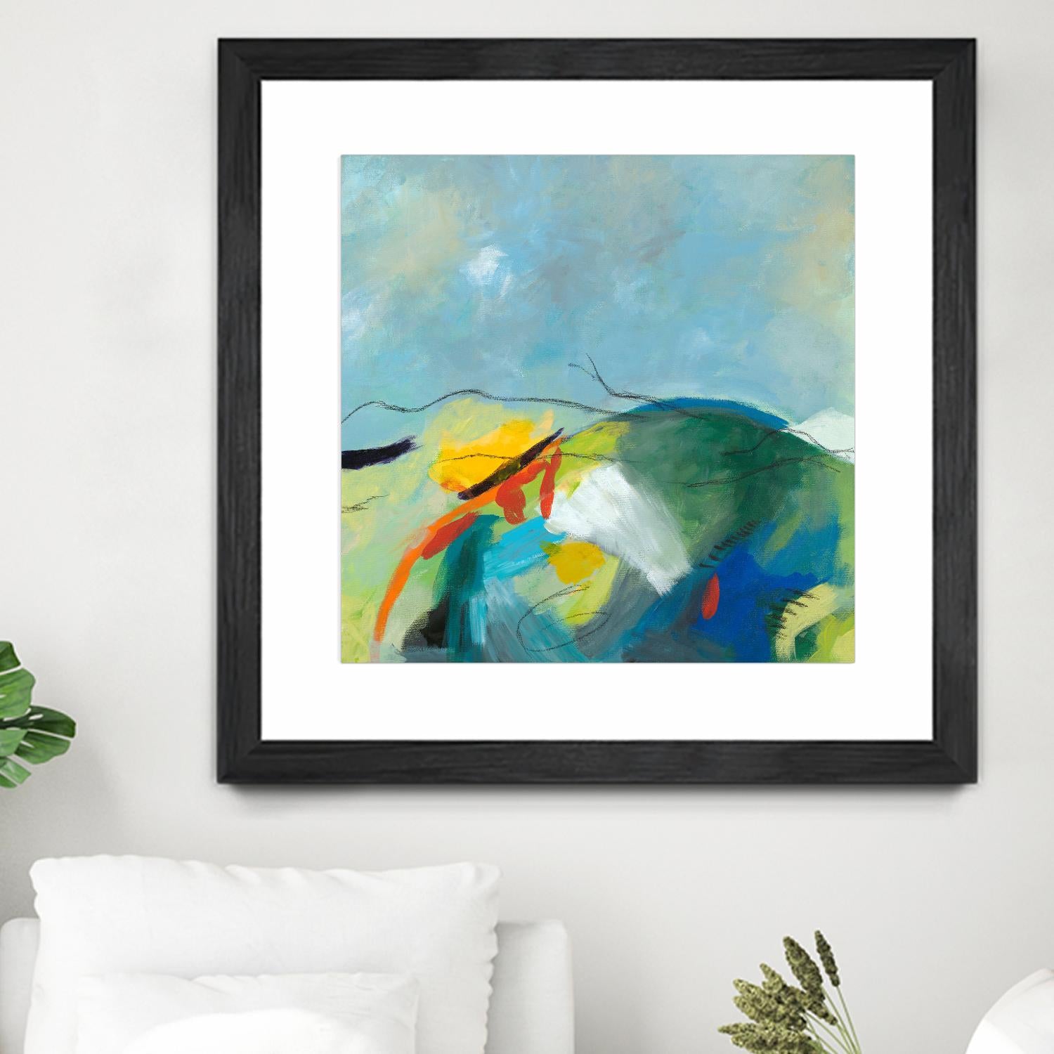 Alpine No. 2 by Jan Weiss on GIANT ART - multicolor landscapes; contemporary; abstracts