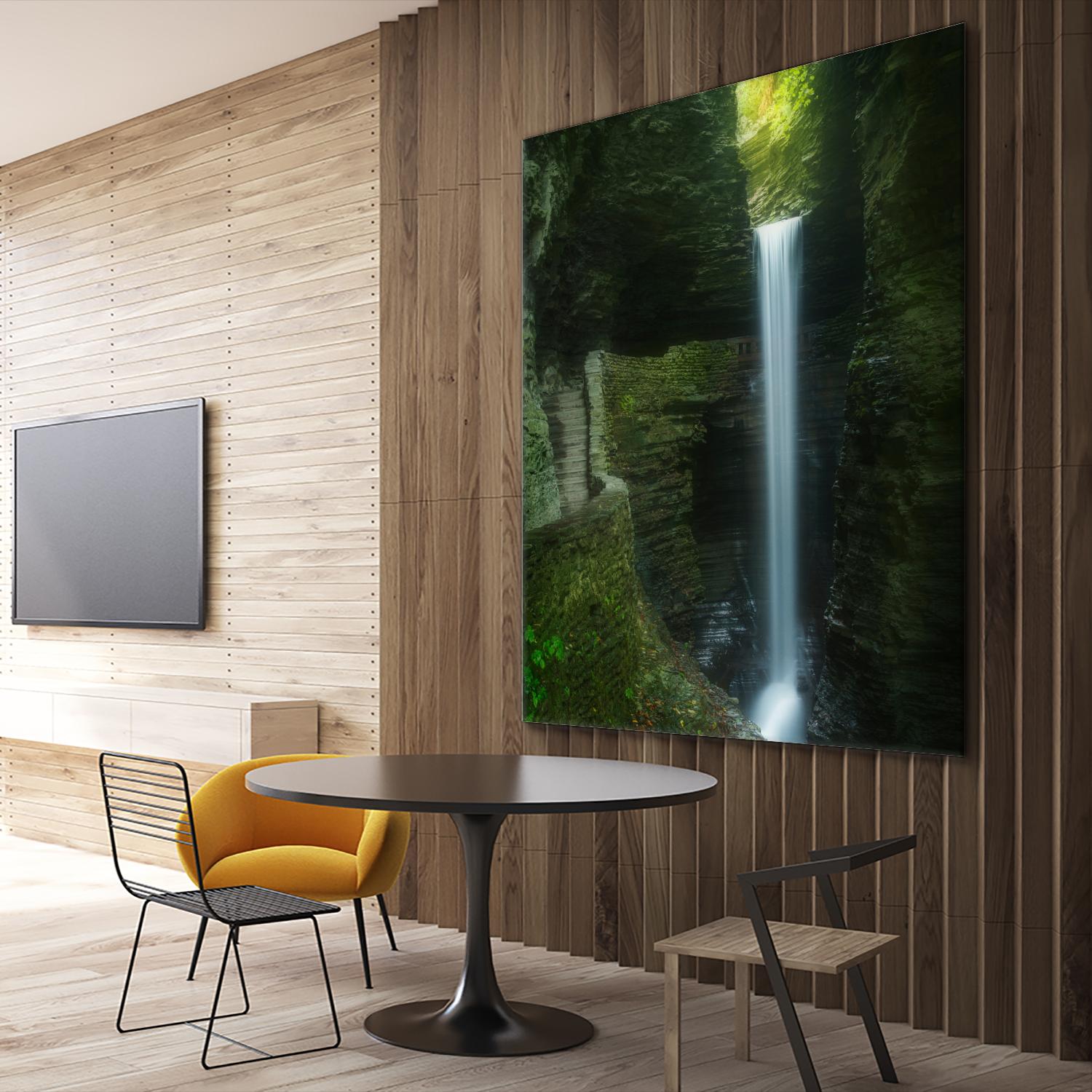 Cavern Cascade by Patrick Zephyr on GIANT ART - multicolor photography; coastal; landscapes