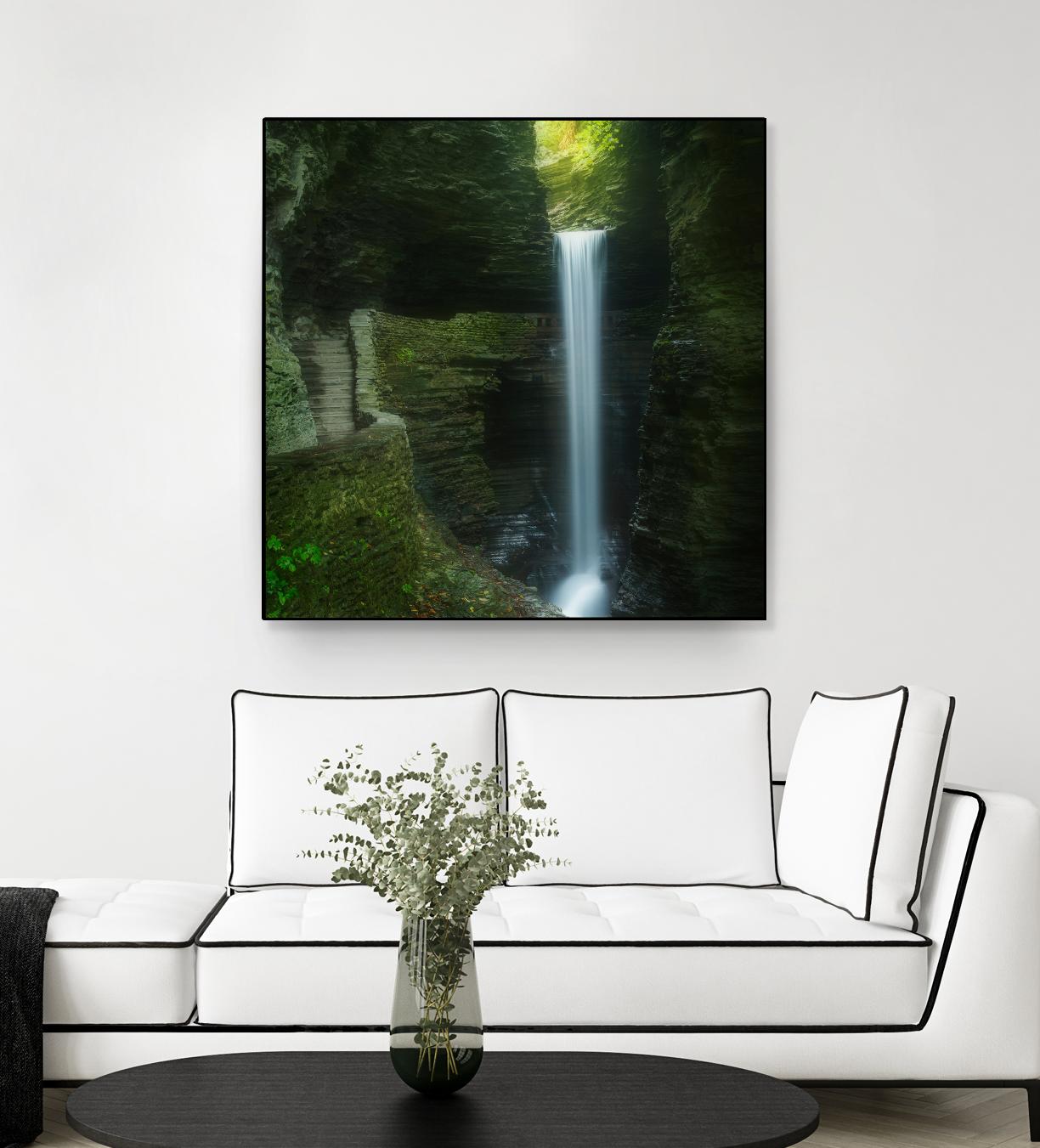 Cavern Cascade by Patrick Zephyr on GIANT ART - multicolor photography; coastal; landscapes