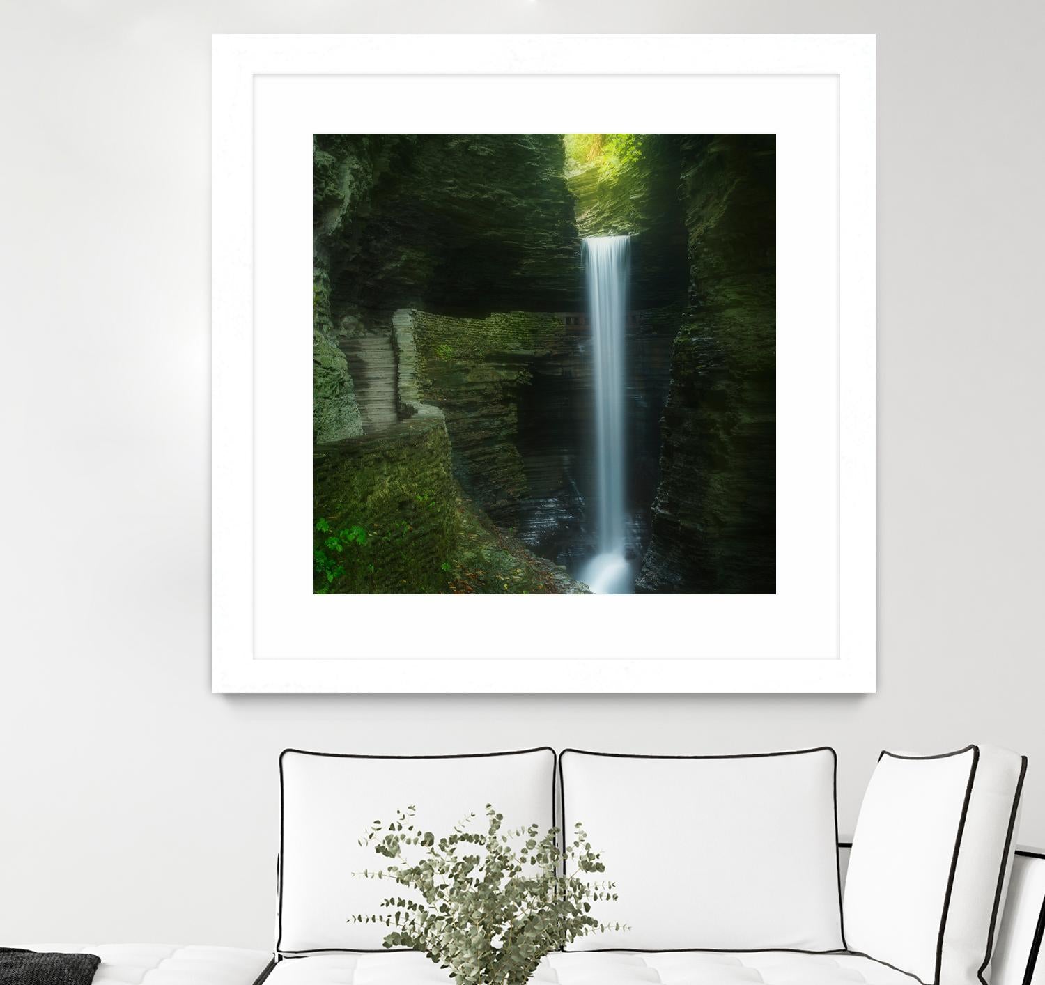 Cavern Cascade by Patrick Zephyr on GIANT ART - multicolor photography; coastal; landscapes