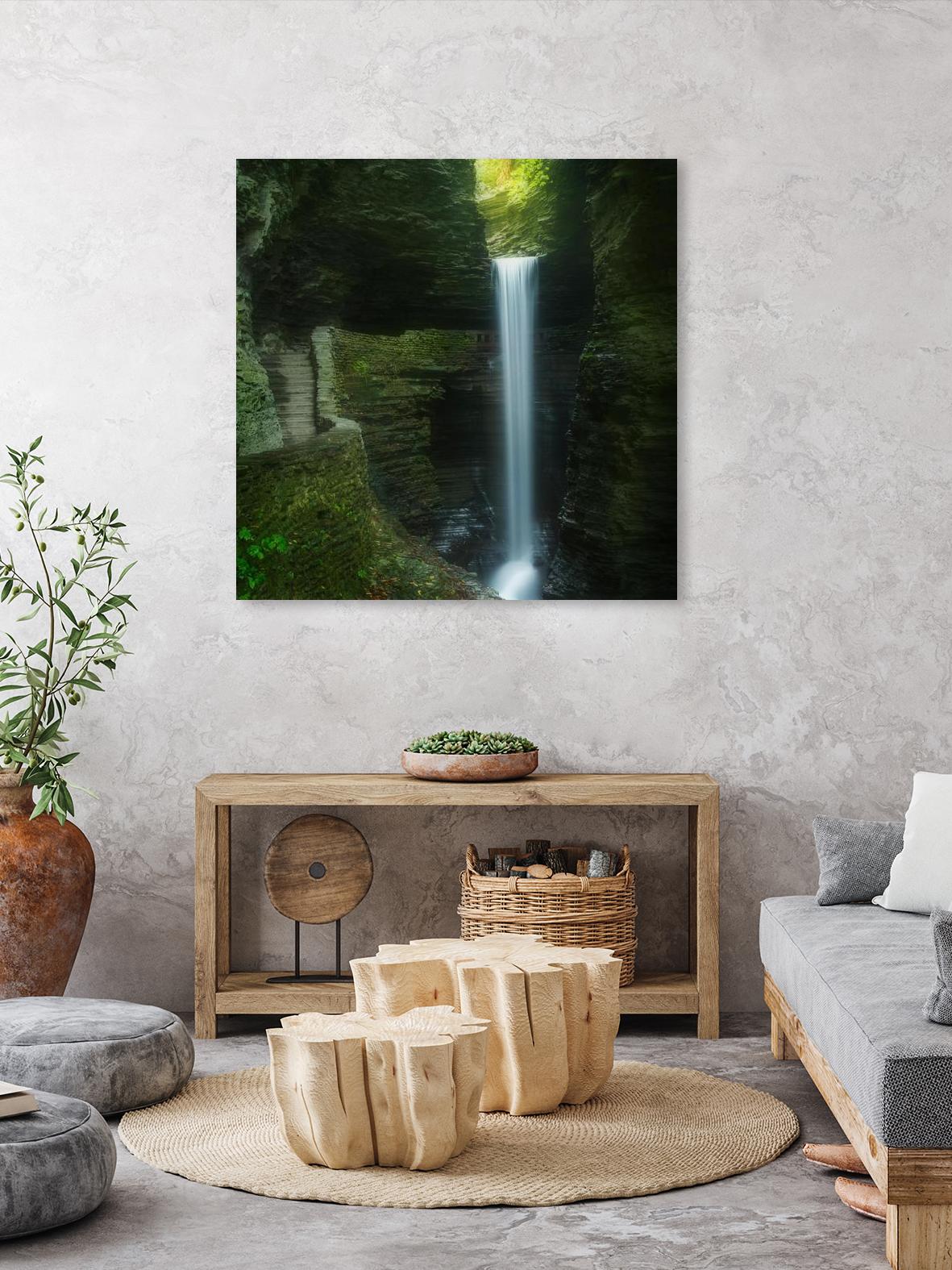 Cavern Cascade by Patrick Zephyr on GIANT ART - multicolor photography; coastal; landscapes