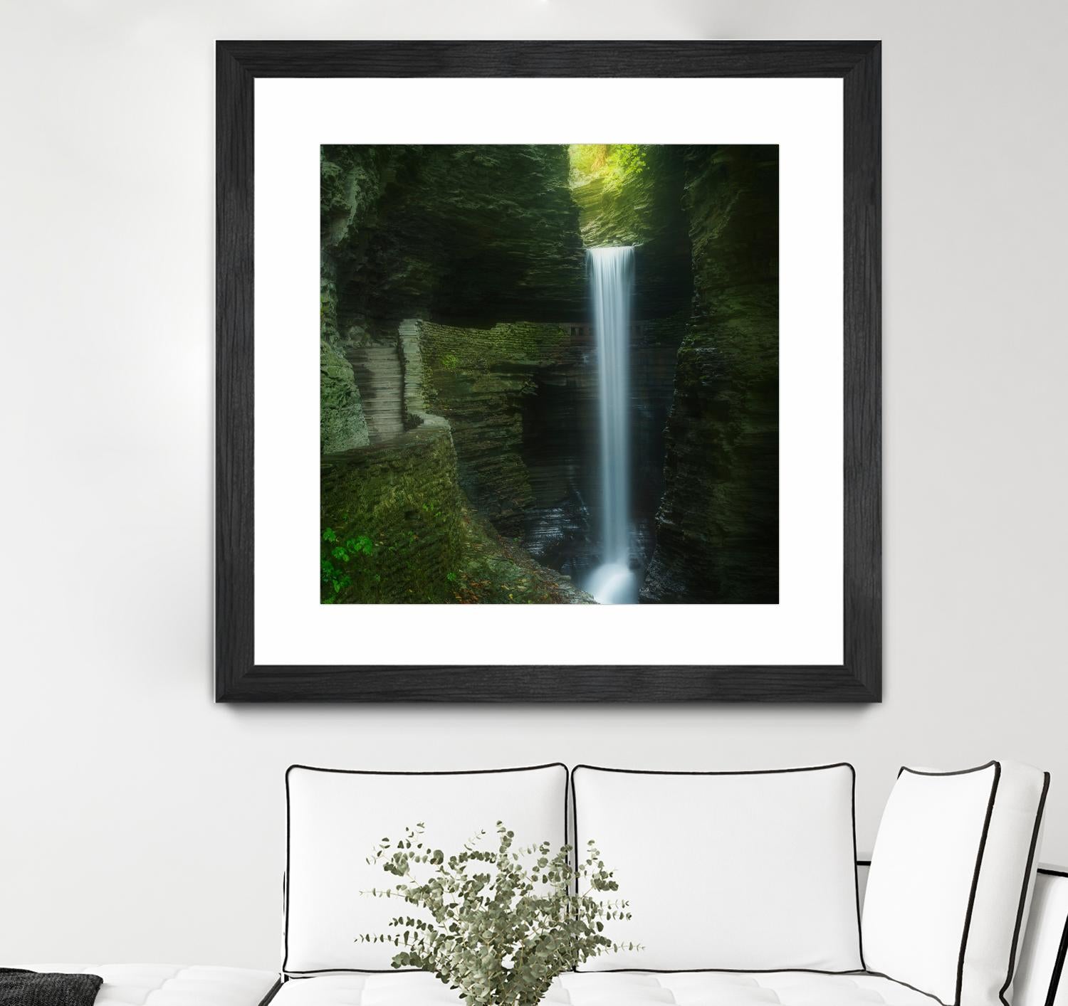 Cavern Cascade by Patrick Zephyr on GIANT ART - multicolor photography; coastal; landscapes