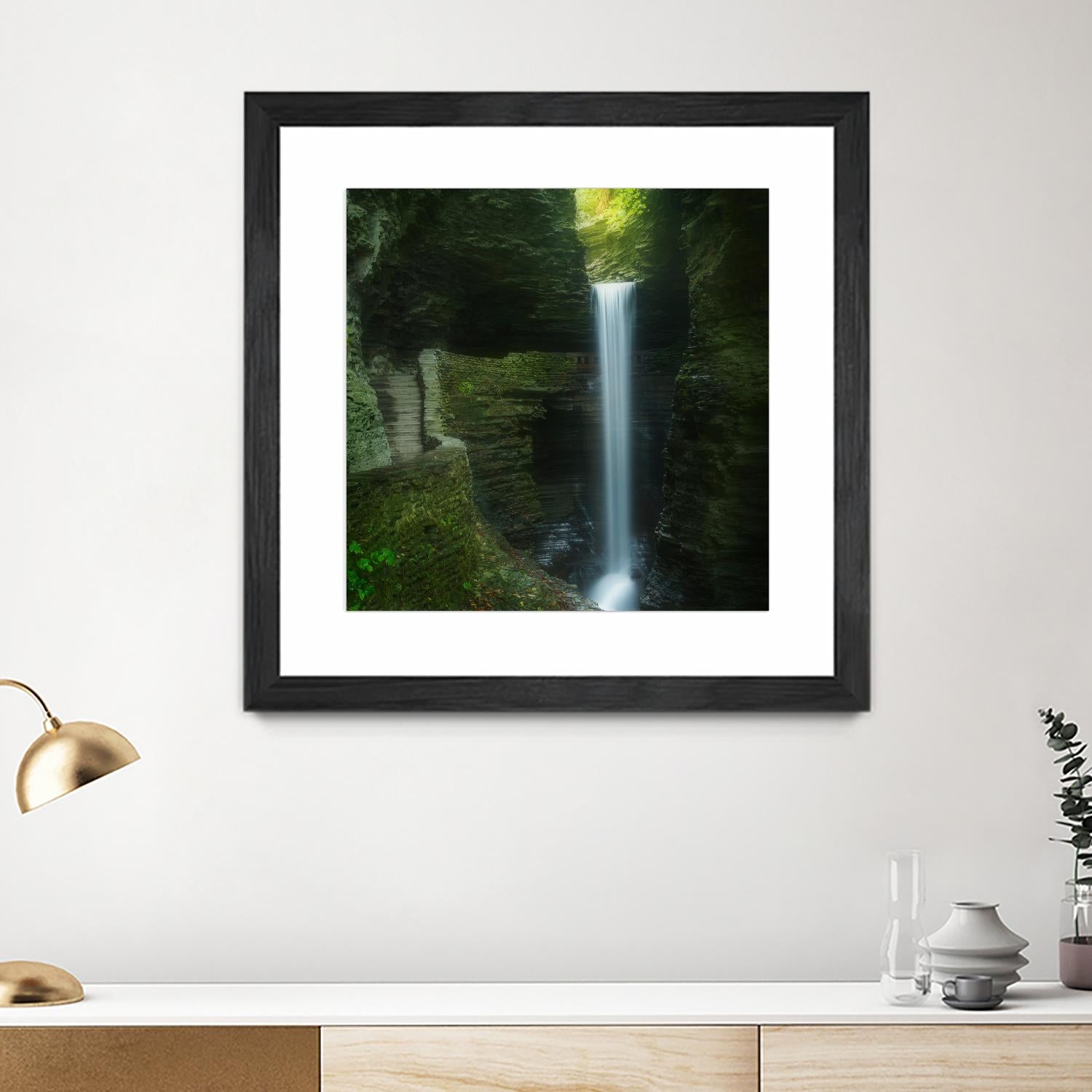 Cavern Cascade by Patrick Zephyr on GIANT ART - multicolor photography; coastal; landscapes