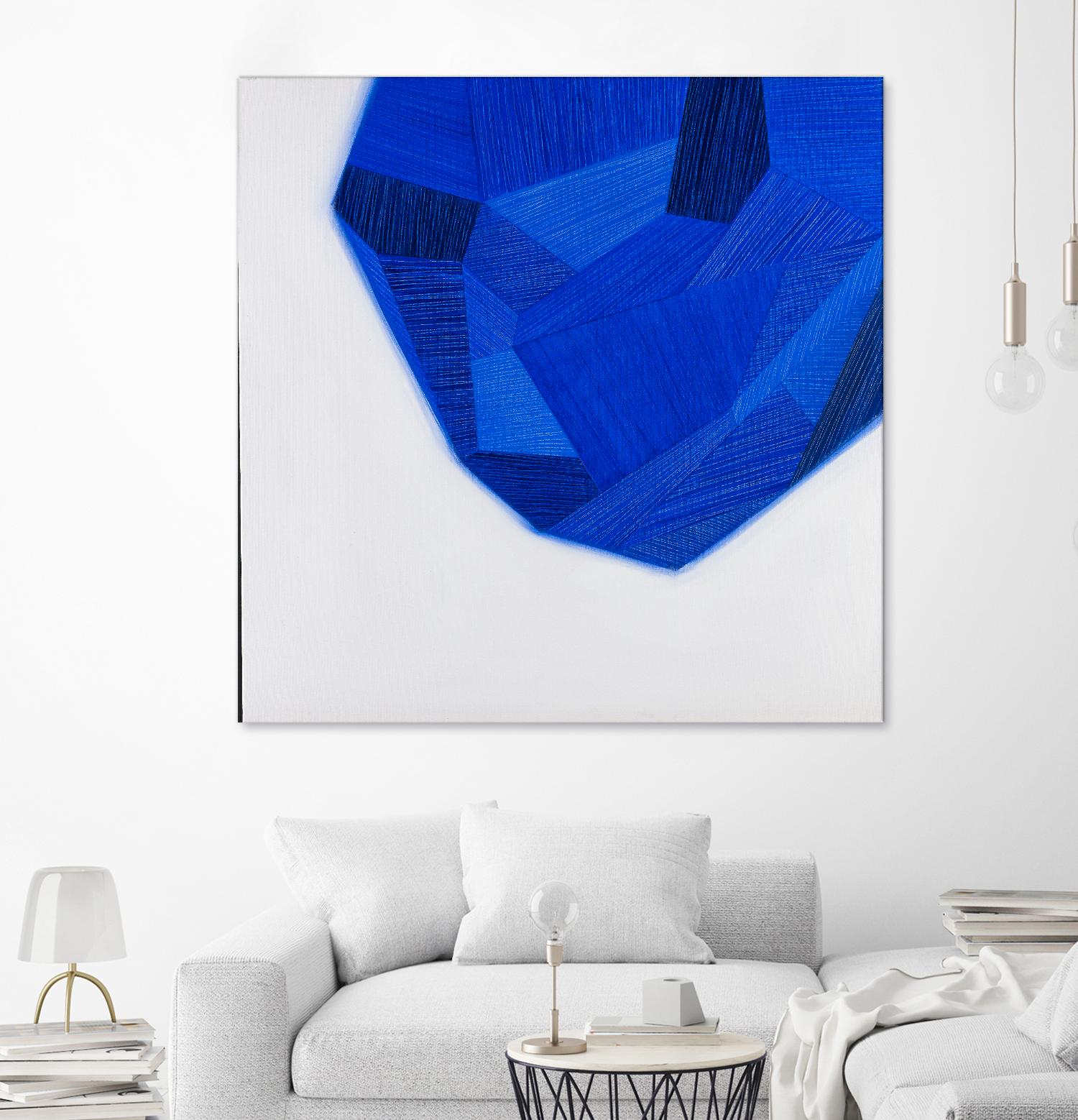FACETS 1 by Marvin on GIANT ART - blue abstract