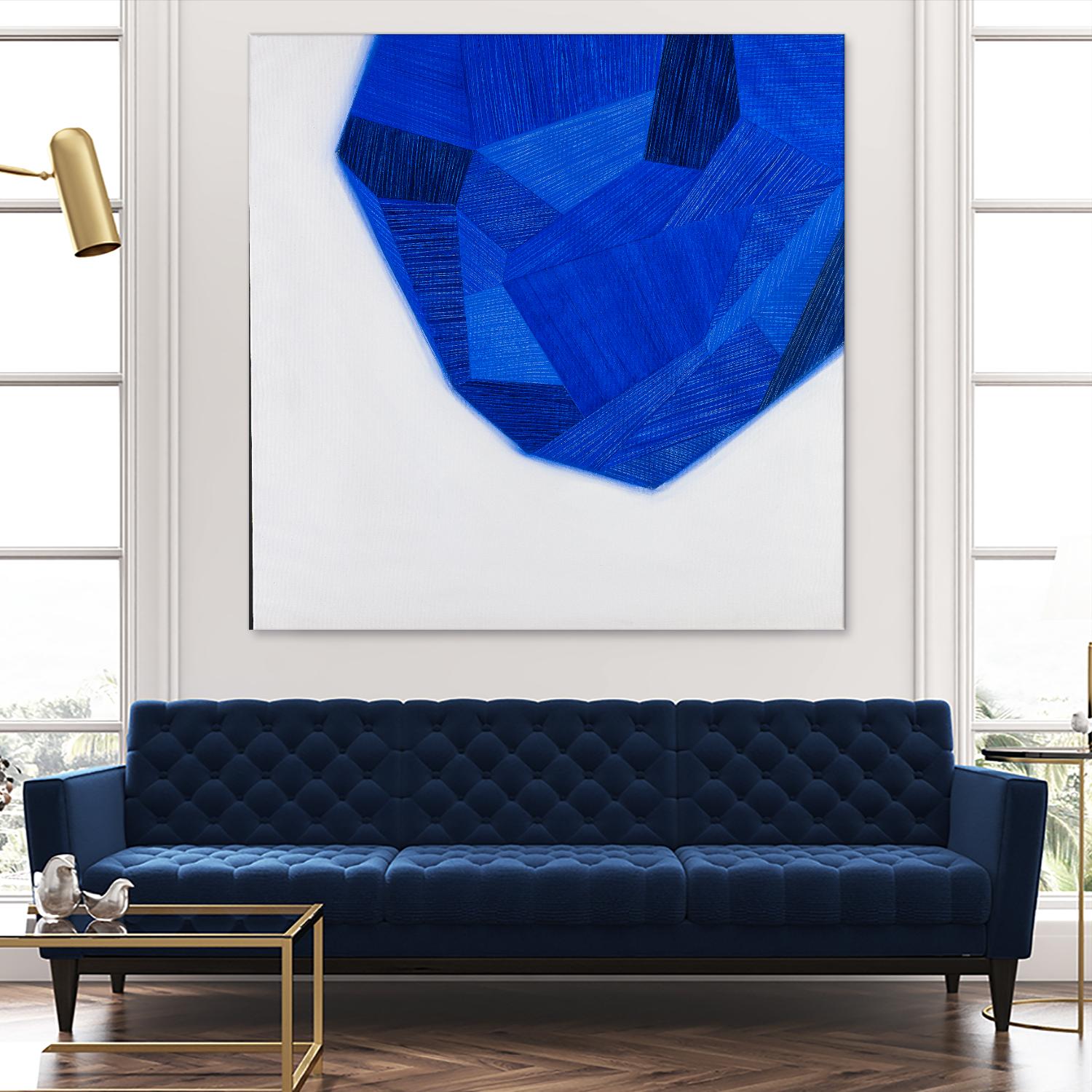 FACETS 1 by Marvin on GIANT ART - blue abstract