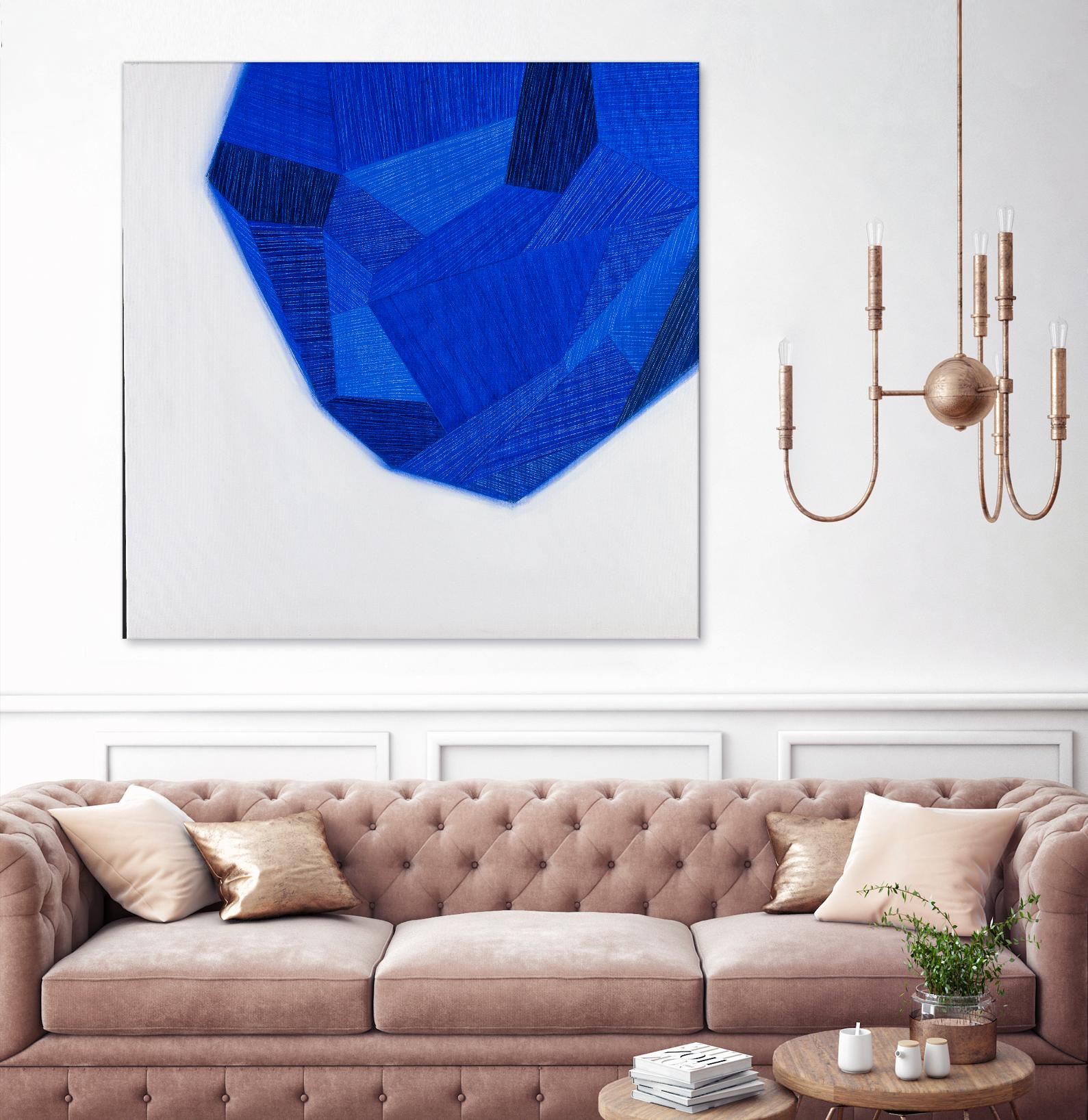 FACETS 1 by Marvin on GIANT ART - blue abstract