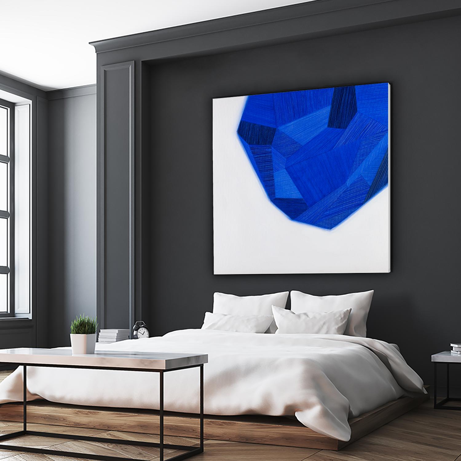 FACETS 1 by Marvin on GIANT ART - blue abstract