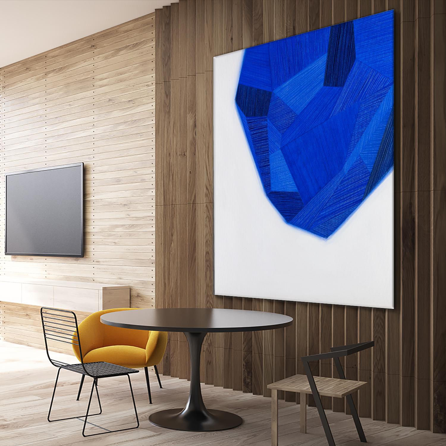 FACETS 1 by Marvin on GIANT ART - blue abstract