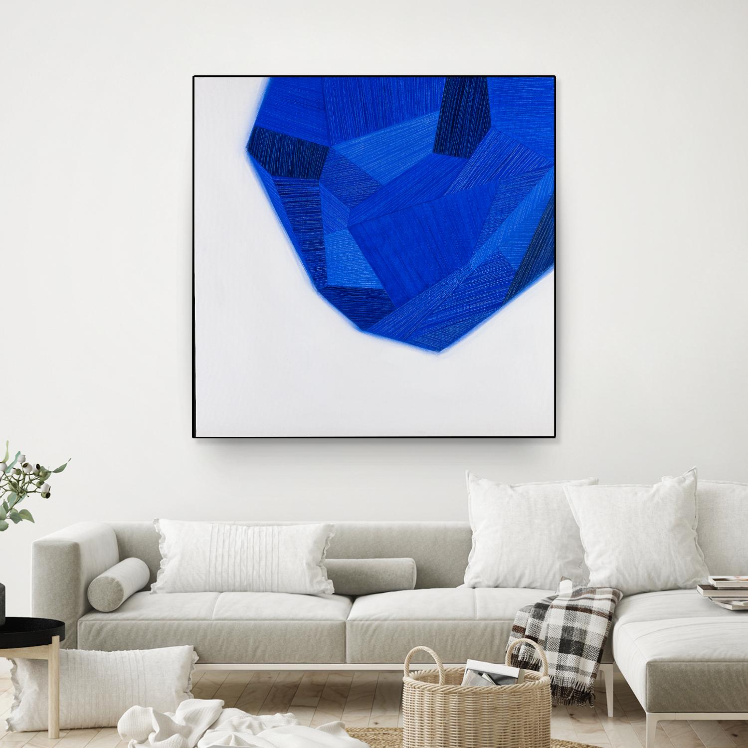 FACETS 1 by Marvin on GIANT ART - blue abstract