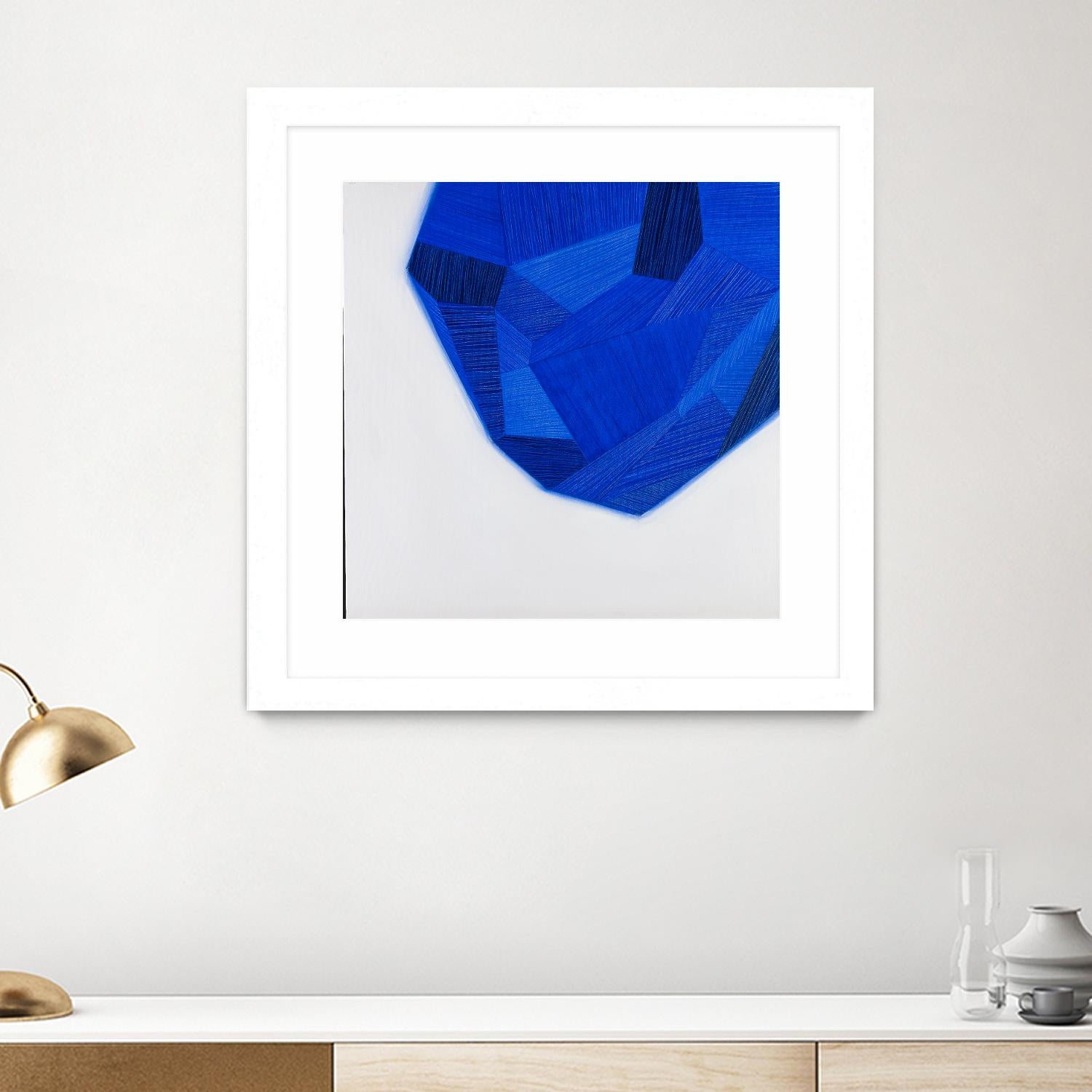 FACETS 1 by Marvin on GIANT ART - blue abstract
