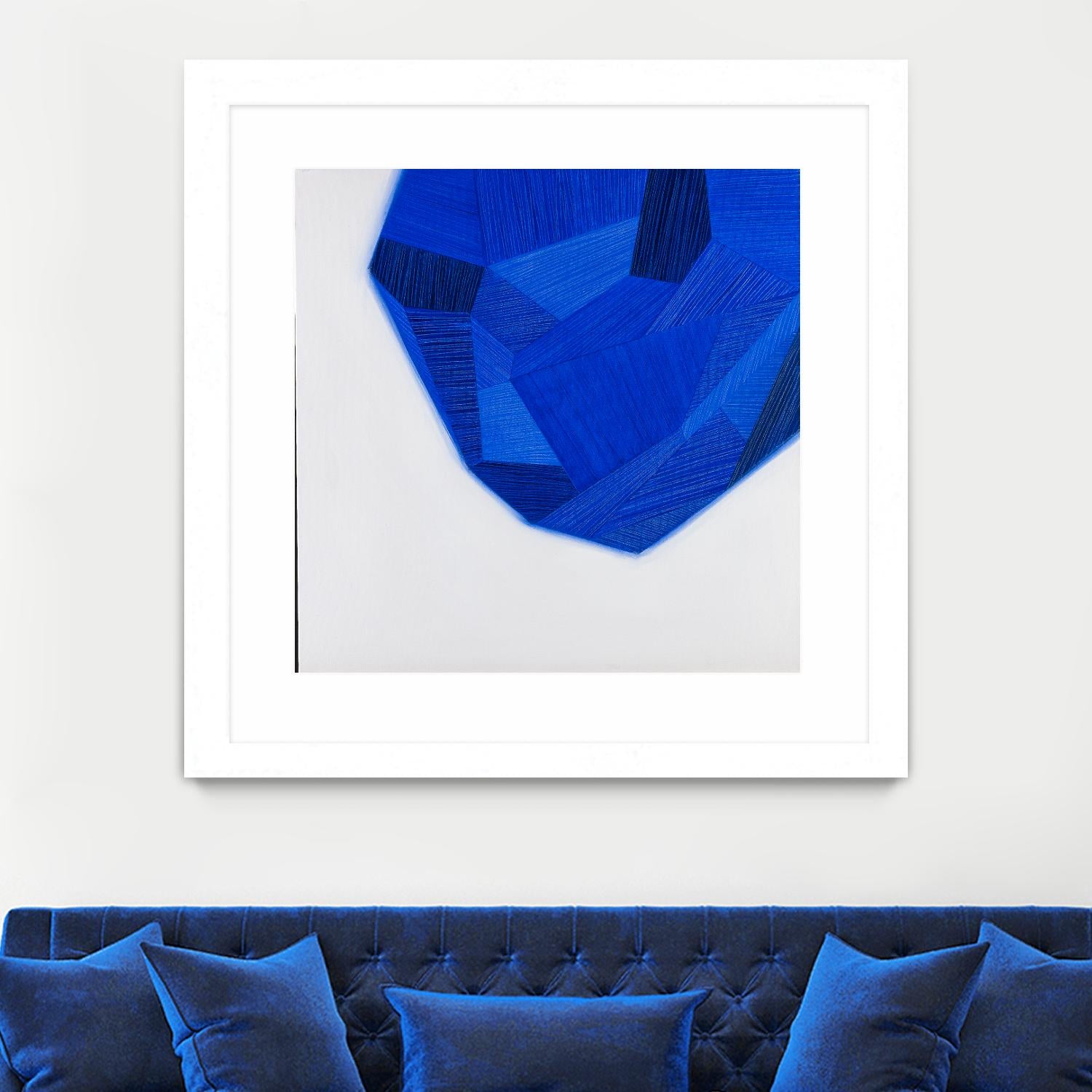 FACETS 1 by Marvin on GIANT ART - blue abstract