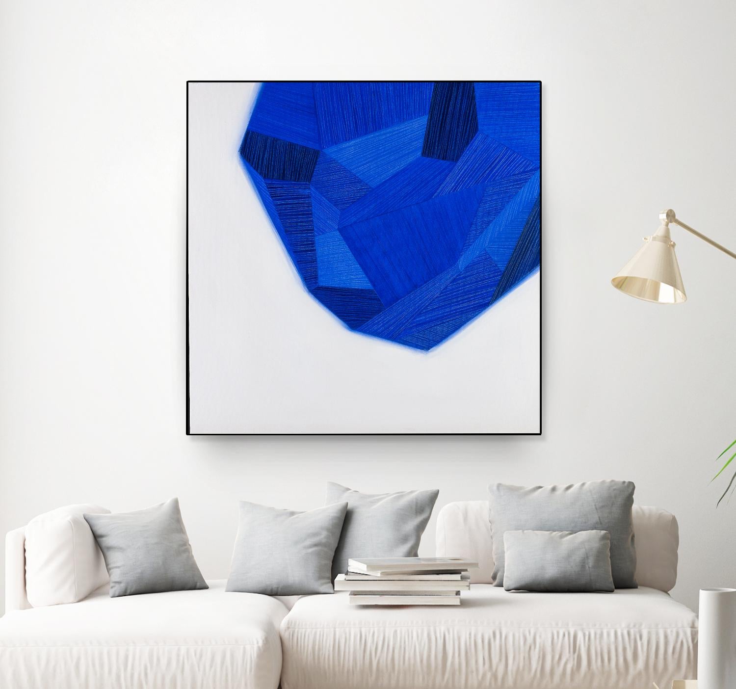FACETS 1 by Marvin on GIANT ART - blue abstract