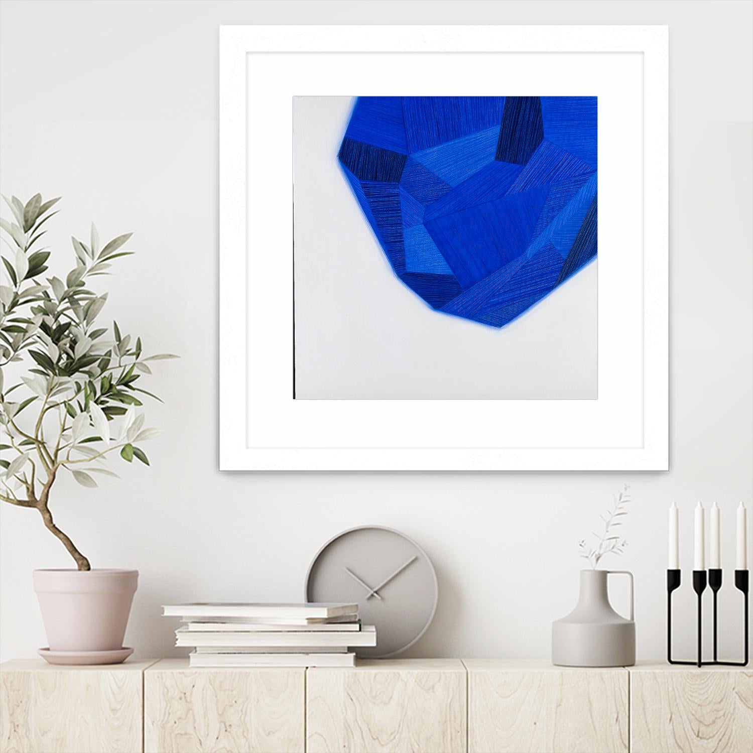 FACETS 1 by Marvin on GIANT ART - blue abstract