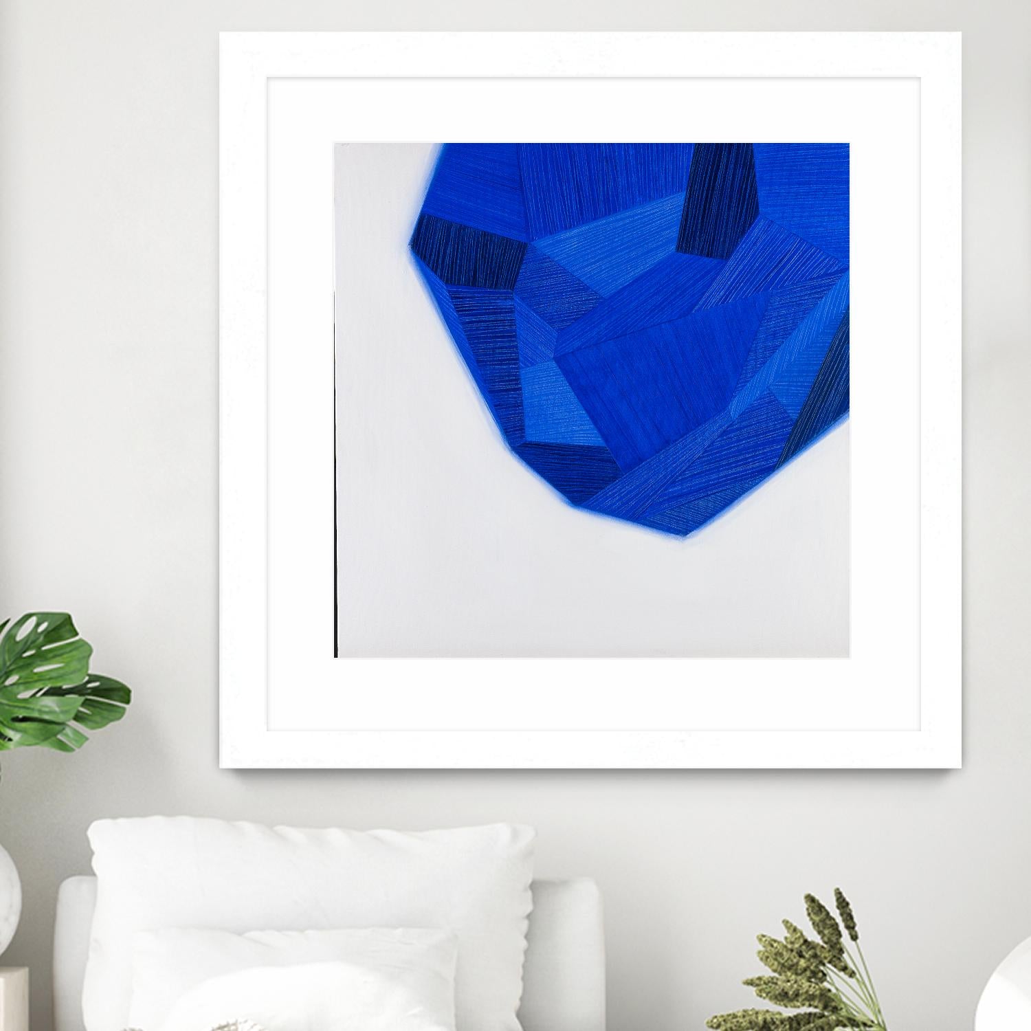 FACETS 1 by Marvin on GIANT ART - blue abstract