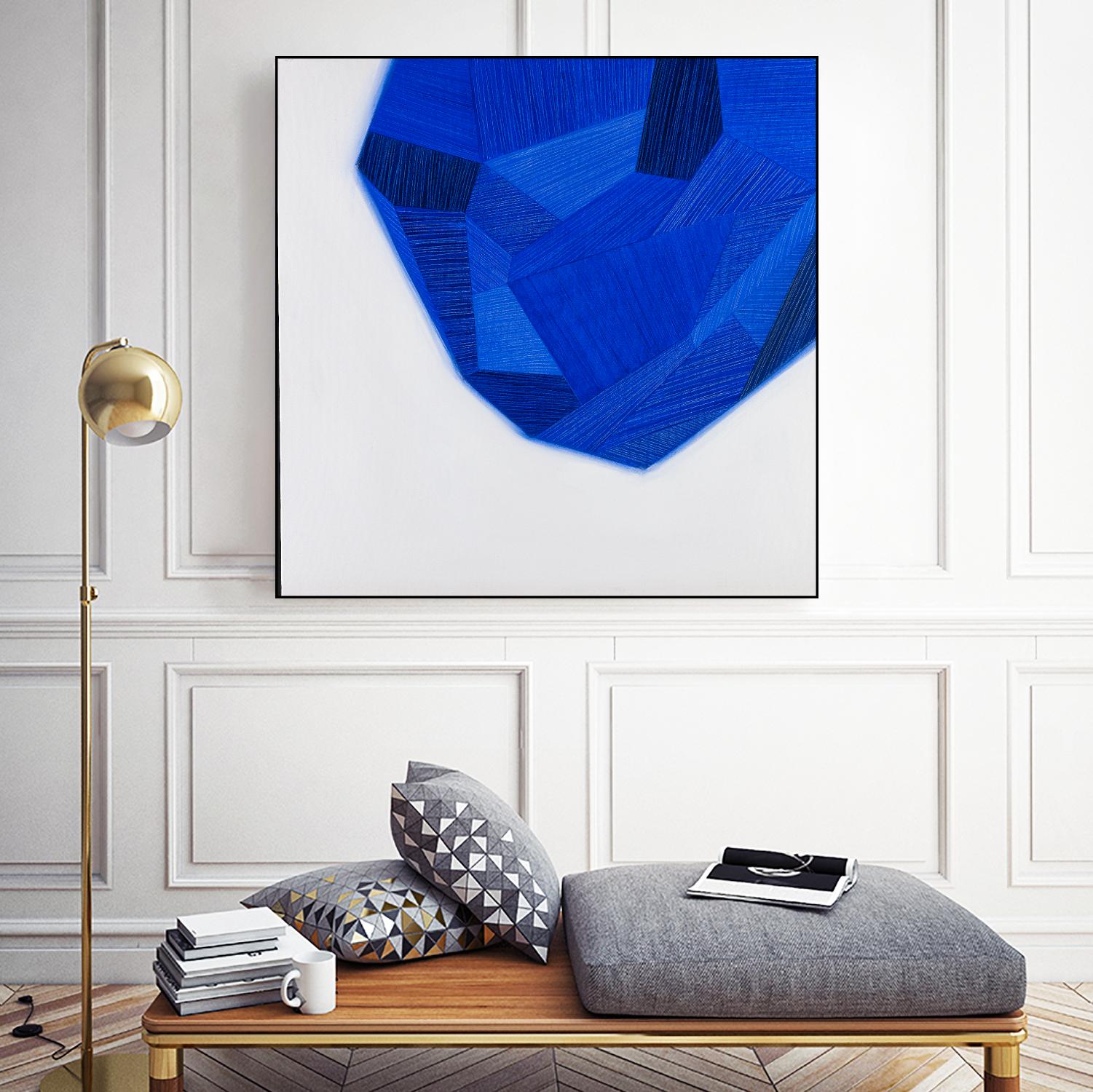 FACETS 1 by Marvin on GIANT ART - blue abstract