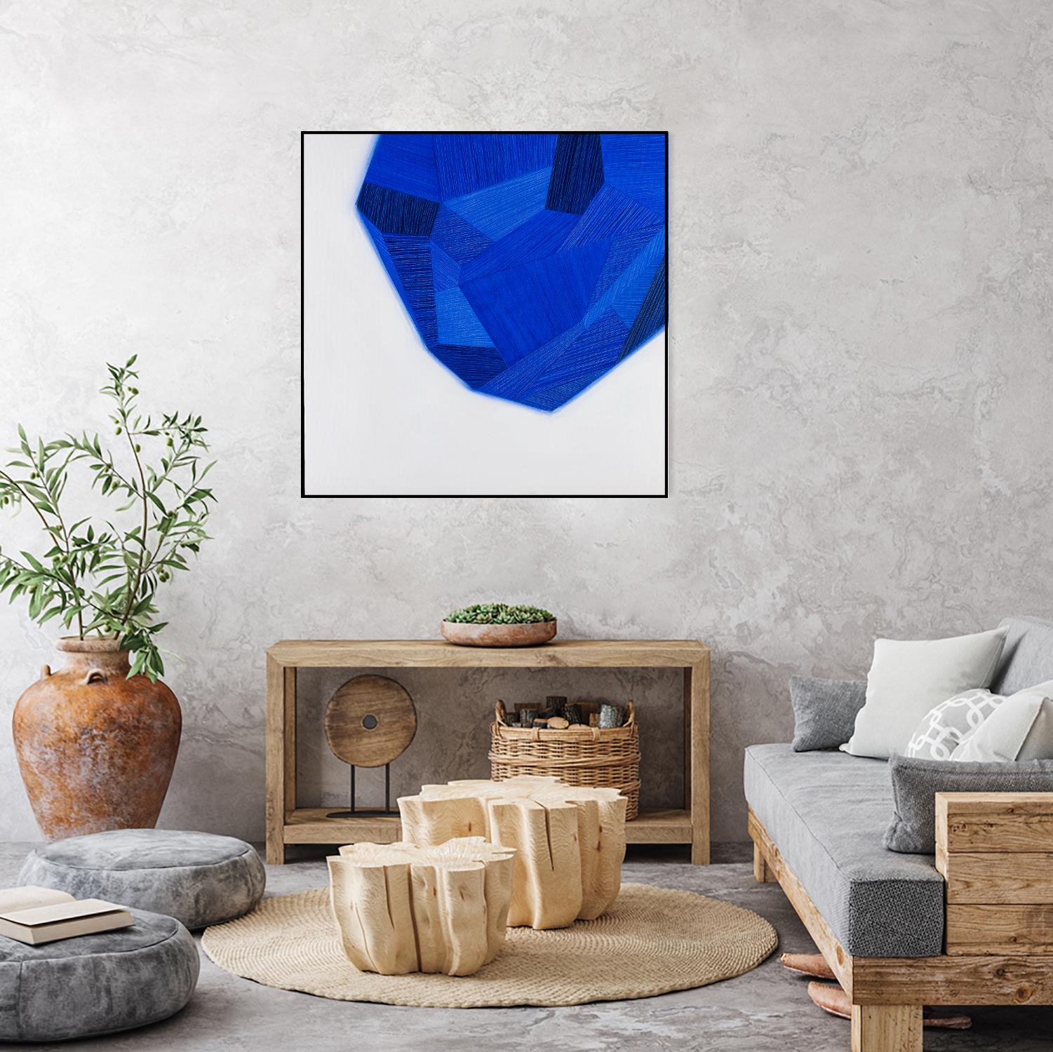FACETS 1 by Marvin on GIANT ART - blue abstract