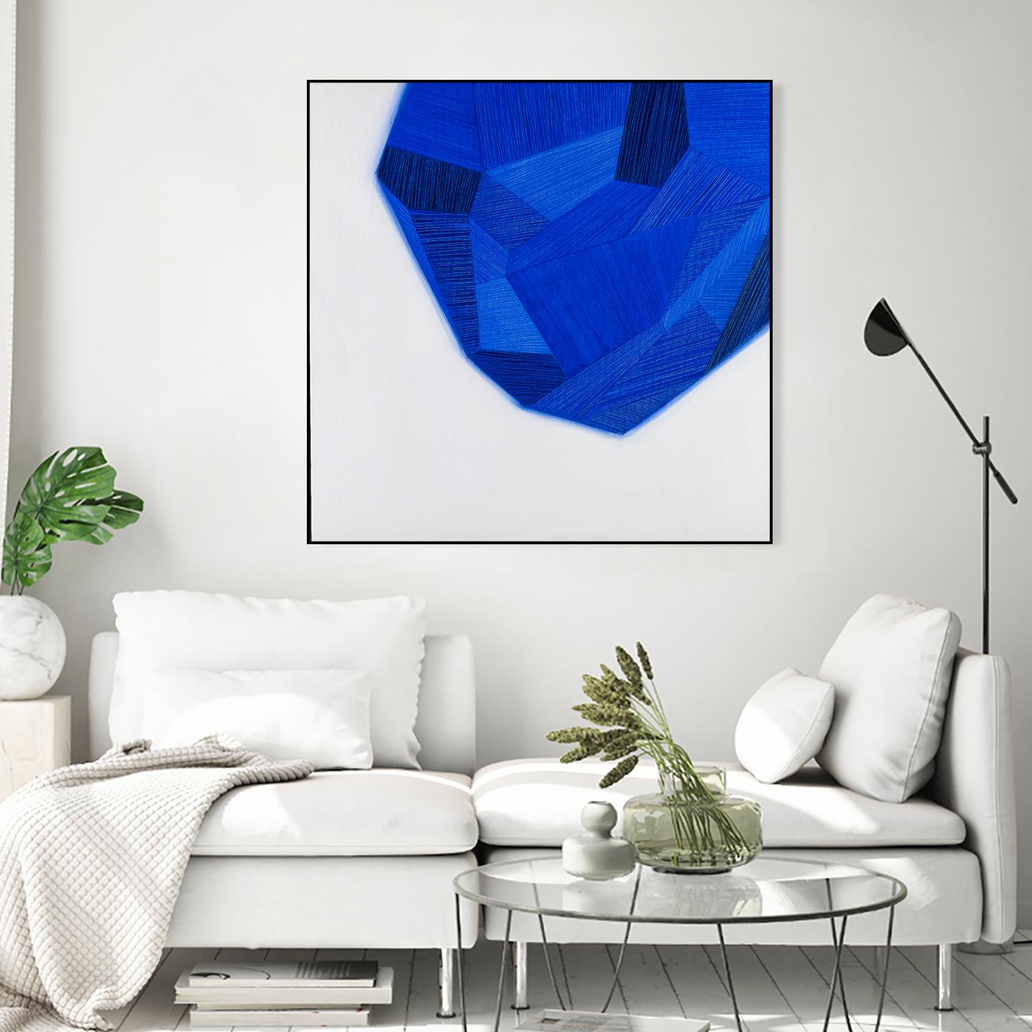 FACETS 1 by Marvin on GIANT ART - blue abstract