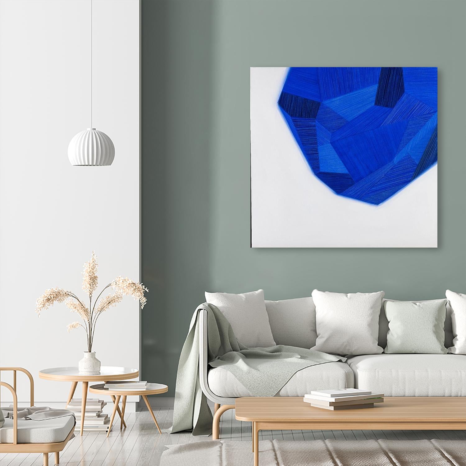 FACETS 1 by Marvin on GIANT ART - blue abstract