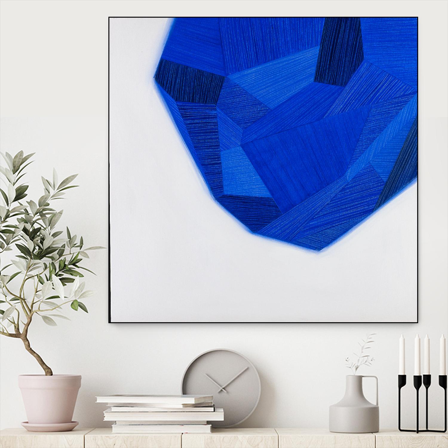 FACETS 1 by Marvin on GIANT ART - blue abstract