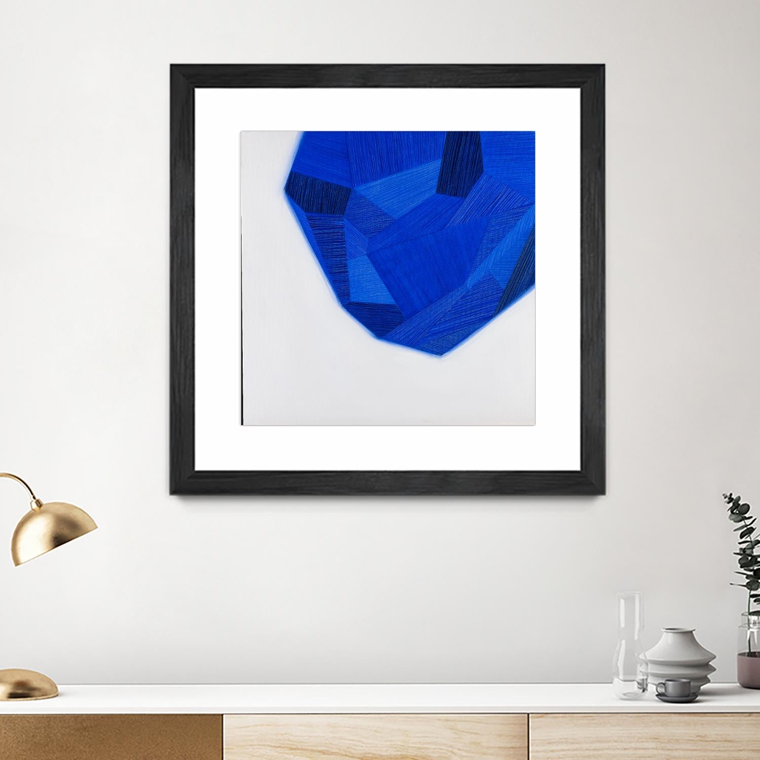 FACETS 1 by Marvin on GIANT ART - blue abstract