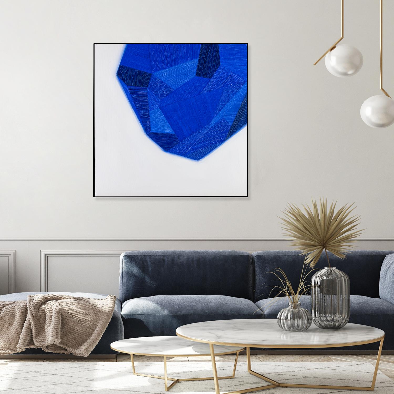 FACETS 1 by Marvin on GIANT ART - blue abstract