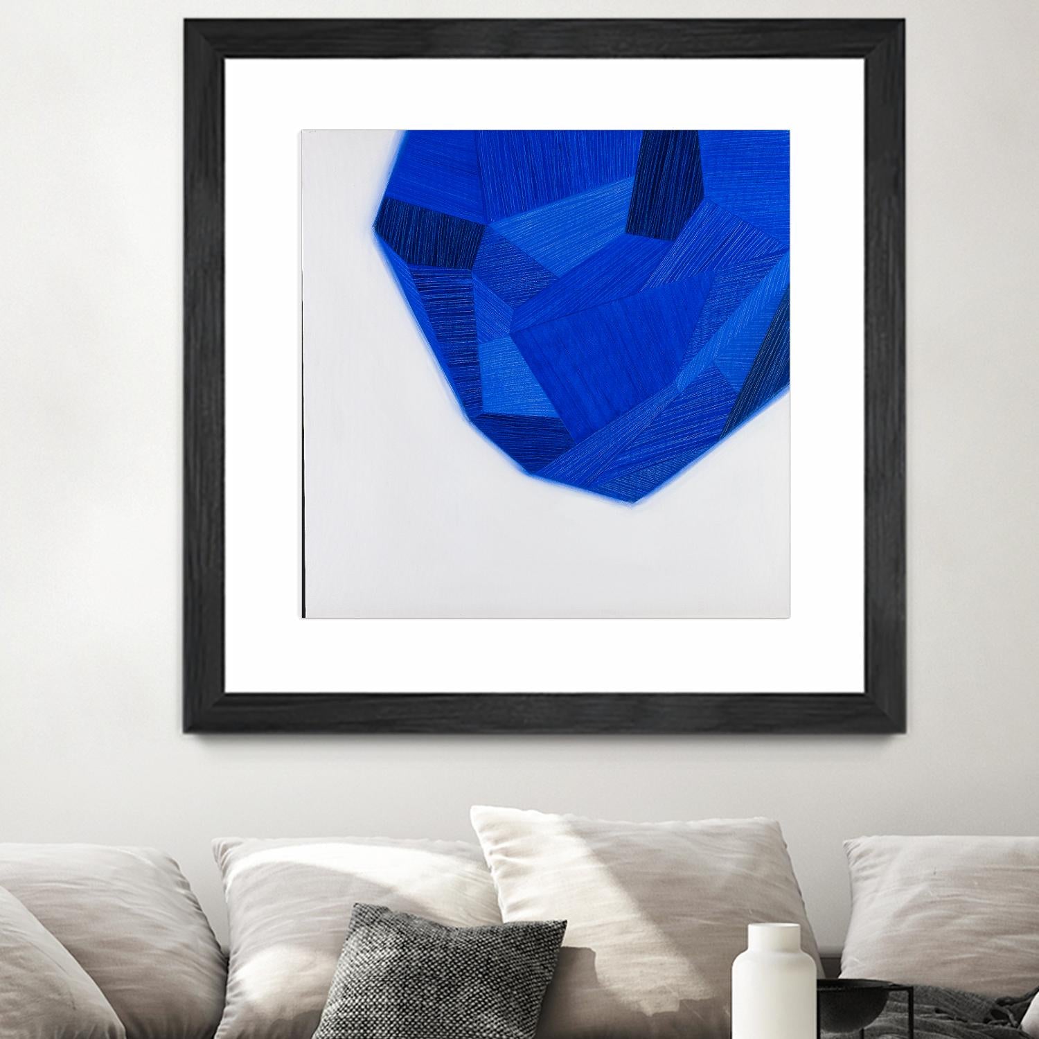 FACETS 1 by Marvin on GIANT ART - blue abstract