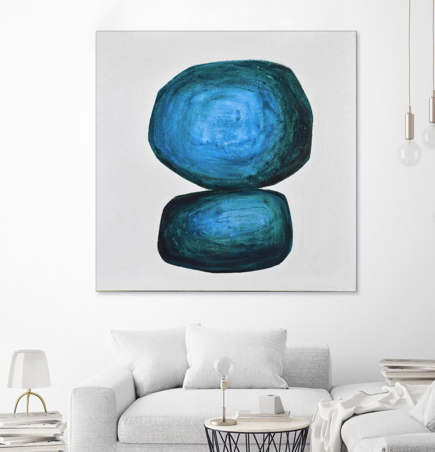 WEIGHTED by Marvin on GIANT ART - blue abstract