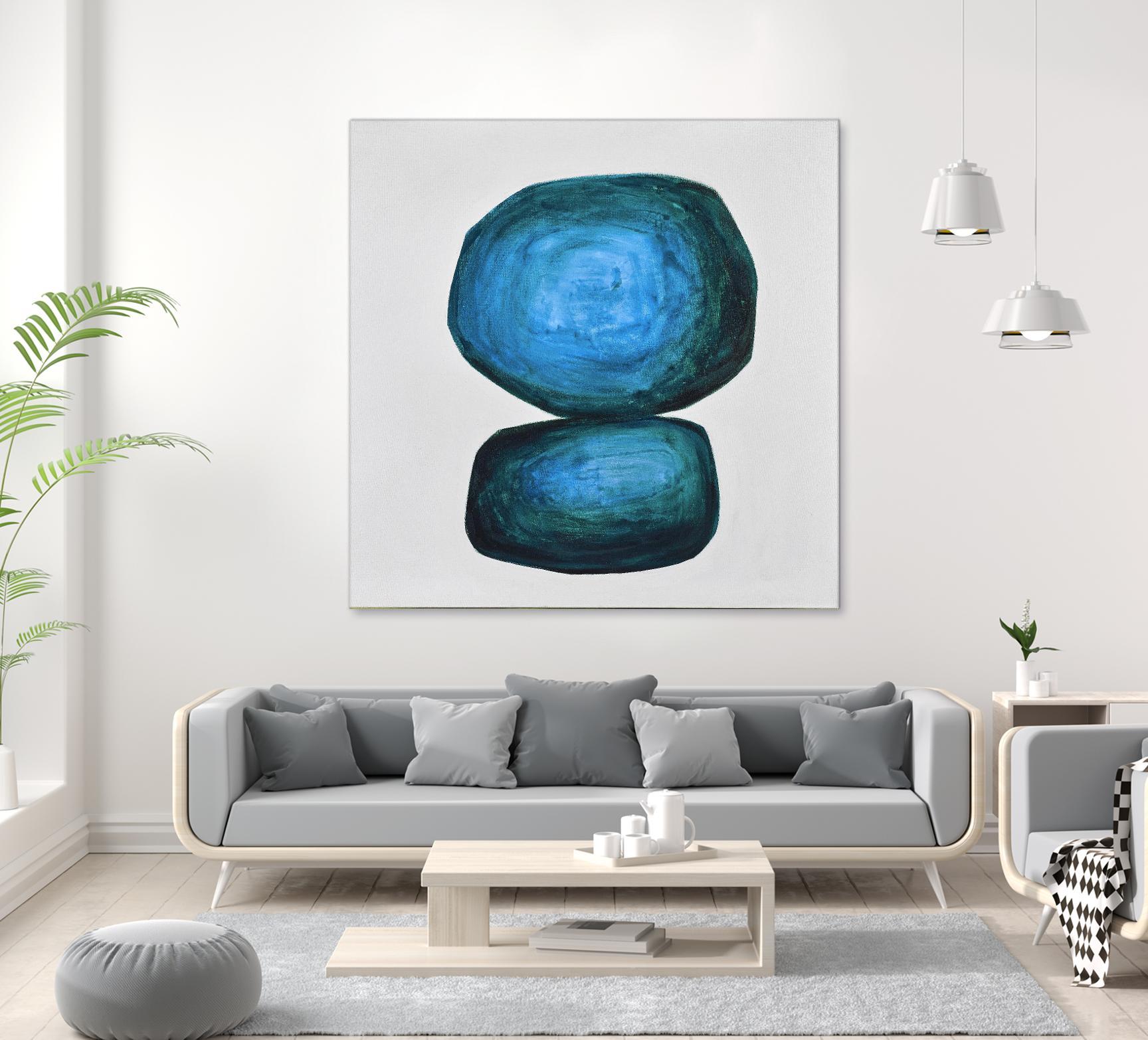 WEIGHTED by Marvin on GIANT ART - blue abstract