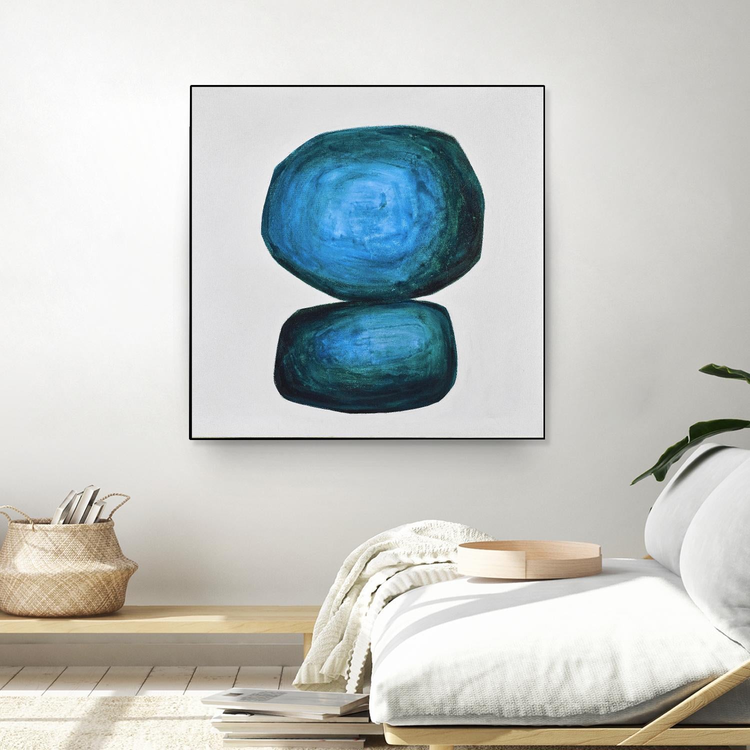 WEIGHTED by Marvin on GIANT ART - blue abstract