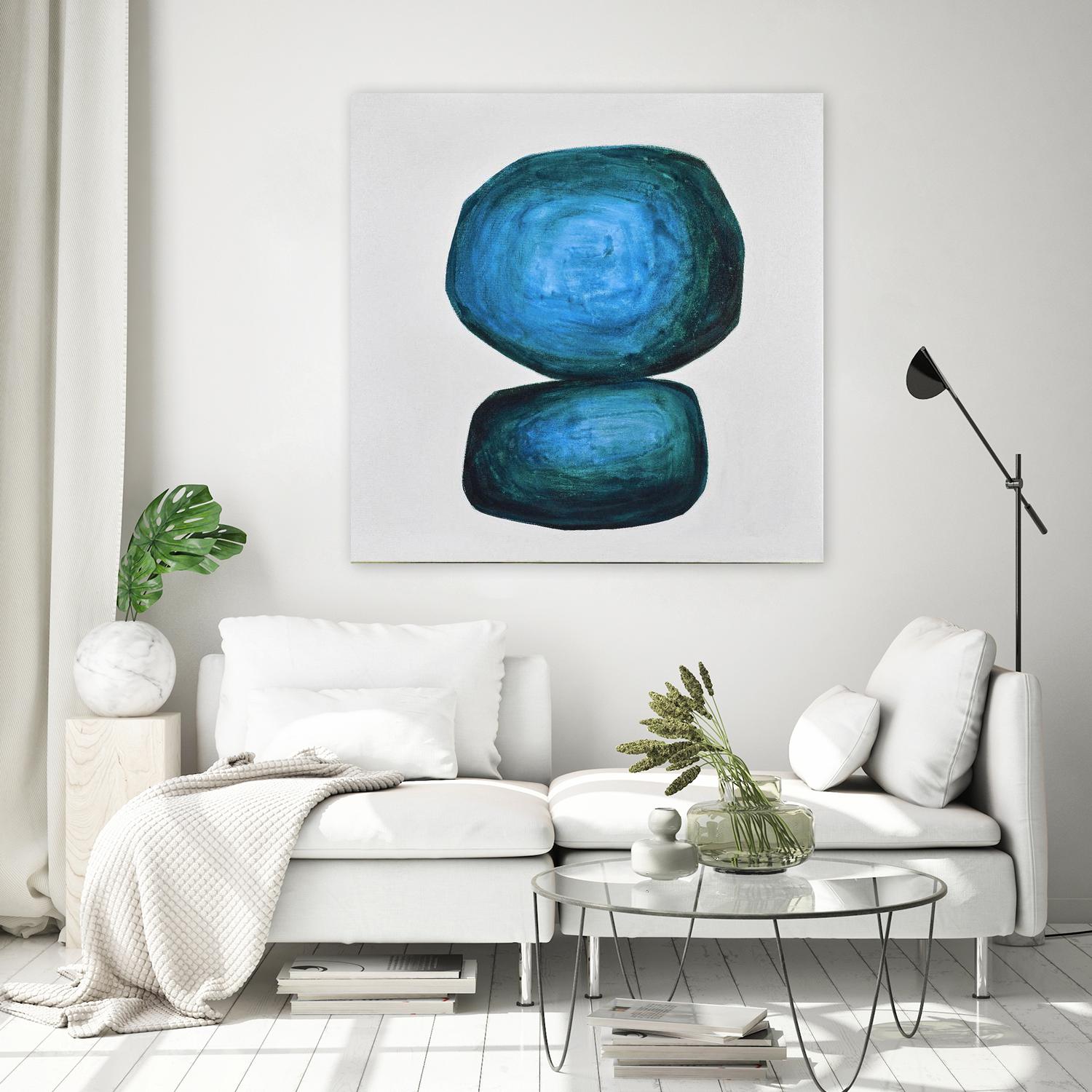 WEIGHTED by Marvin on GIANT ART - blue abstract