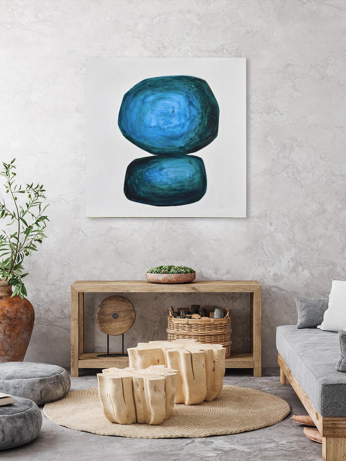 WEIGHTED by Marvin on GIANT ART - blue abstract