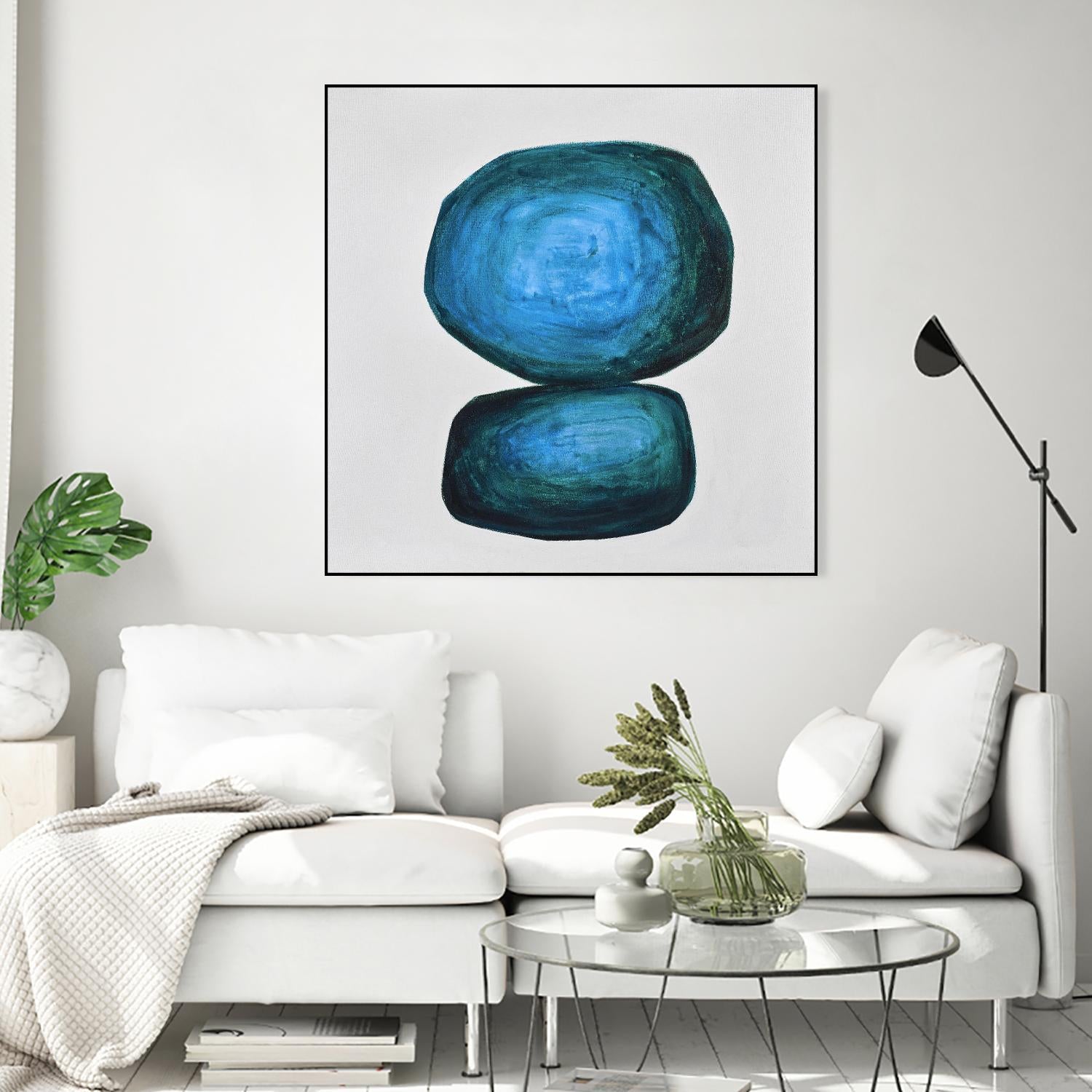 WEIGHTED by Marvin on GIANT ART - blue abstract