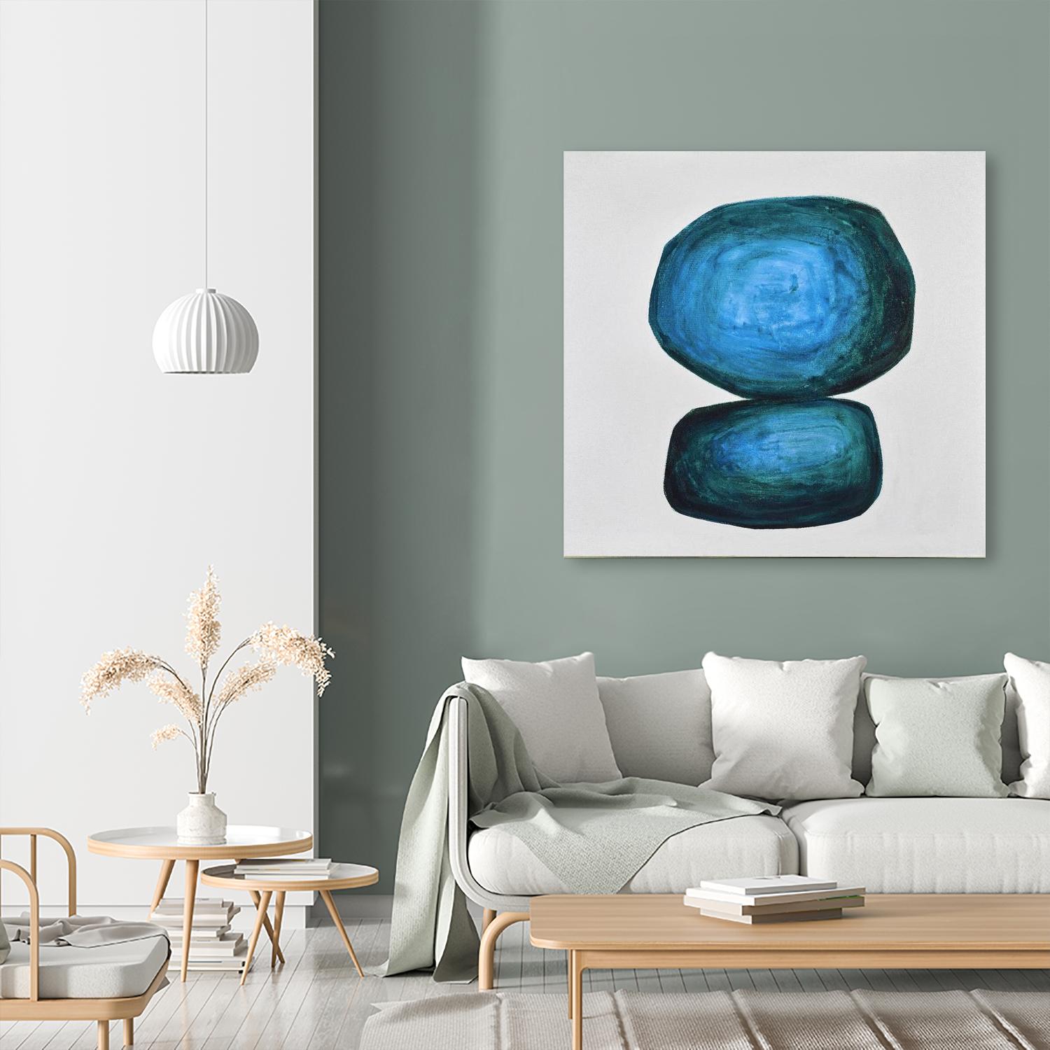 WEIGHTED by Marvin on GIANT ART - blue abstract