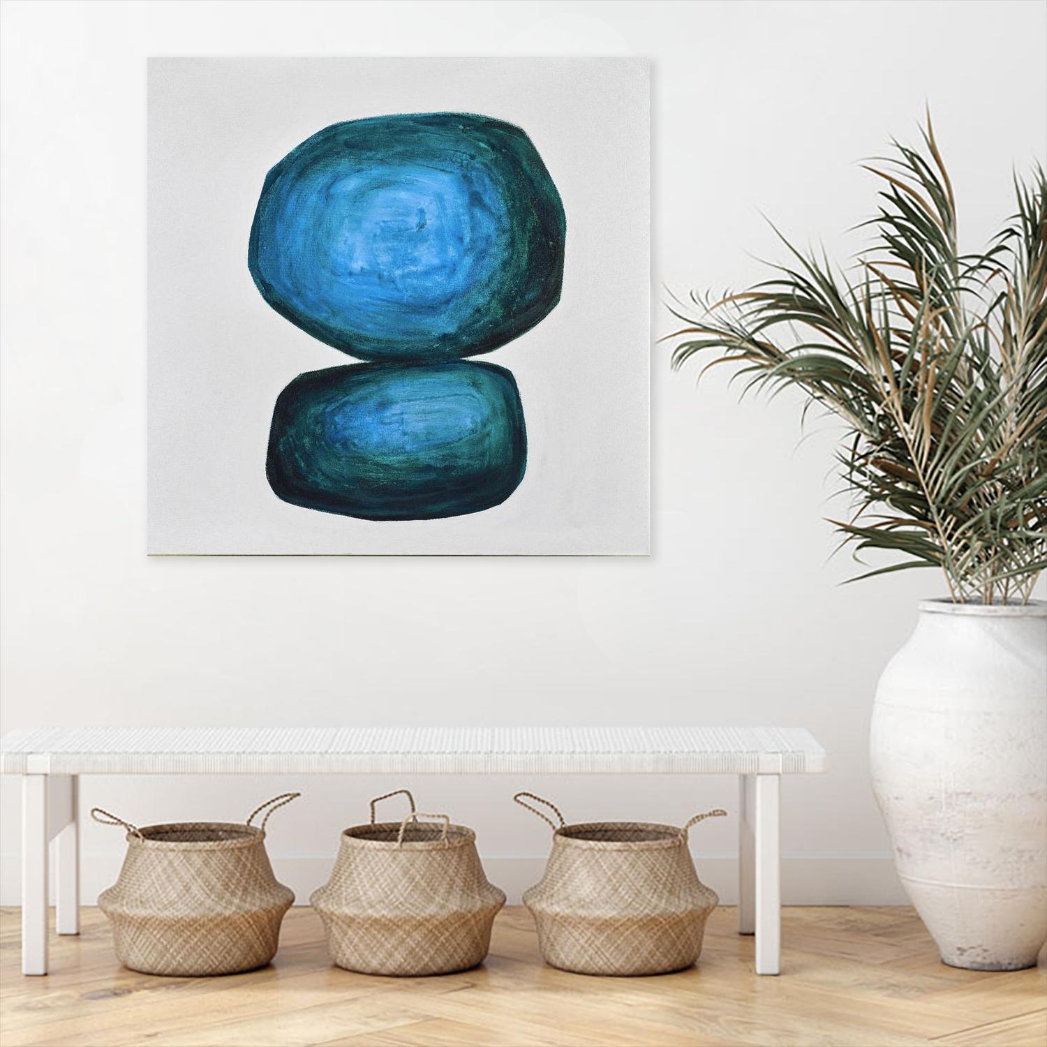 WEIGHTED by Marvin on GIANT ART - blue abstract