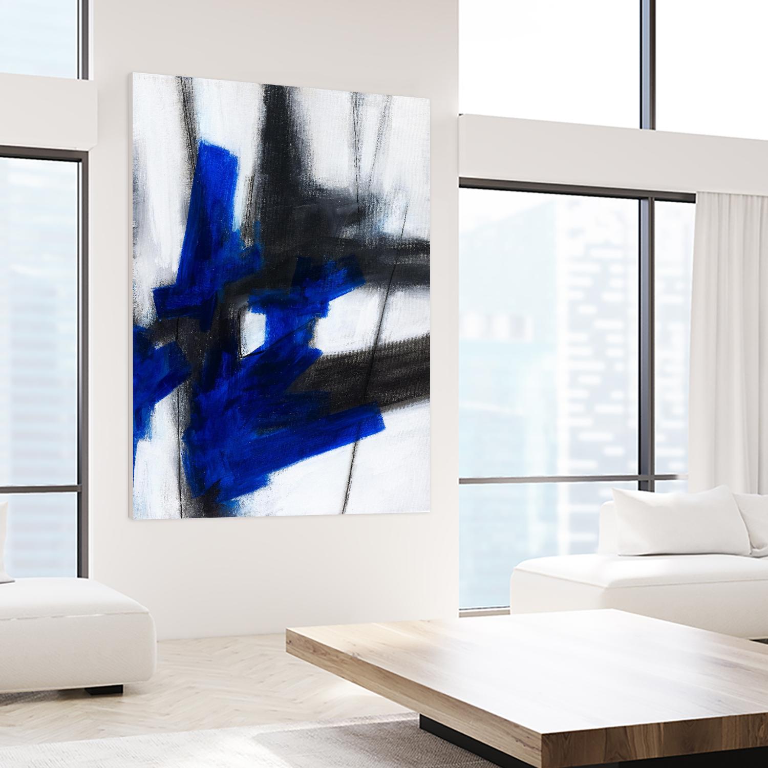 KIND OF BLUE by Marvin on GIANT ART - blue abstract