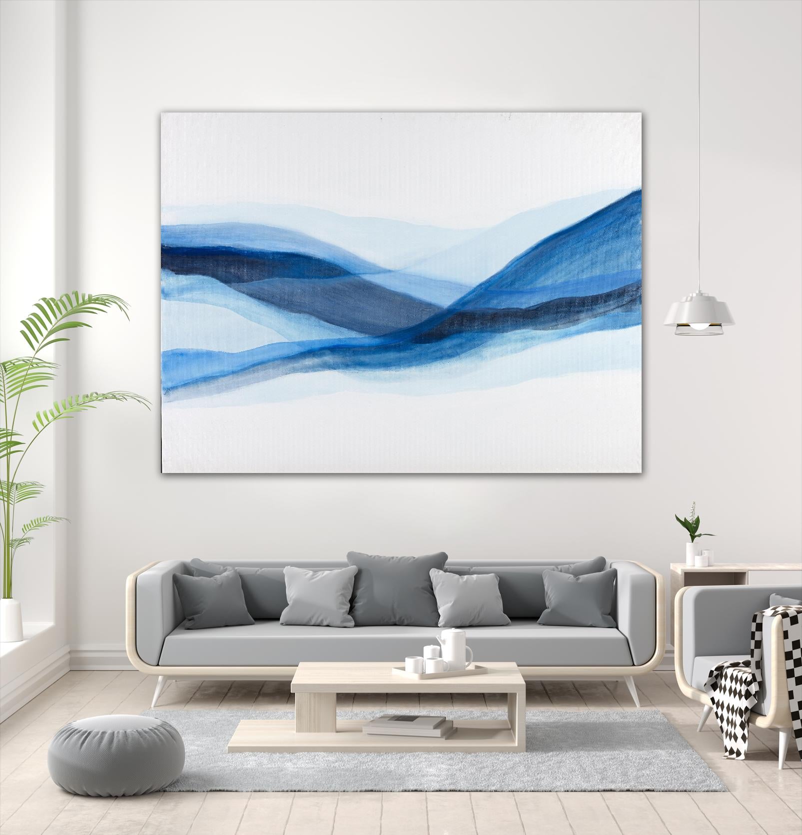 BALEINE by Marvin on GIANT ART - blue abstract