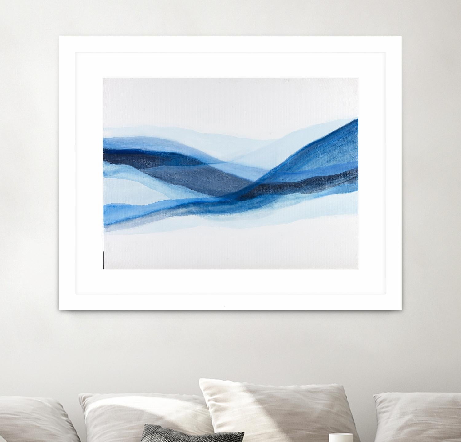 BALEINE by Marvin on GIANT ART - blue abstract